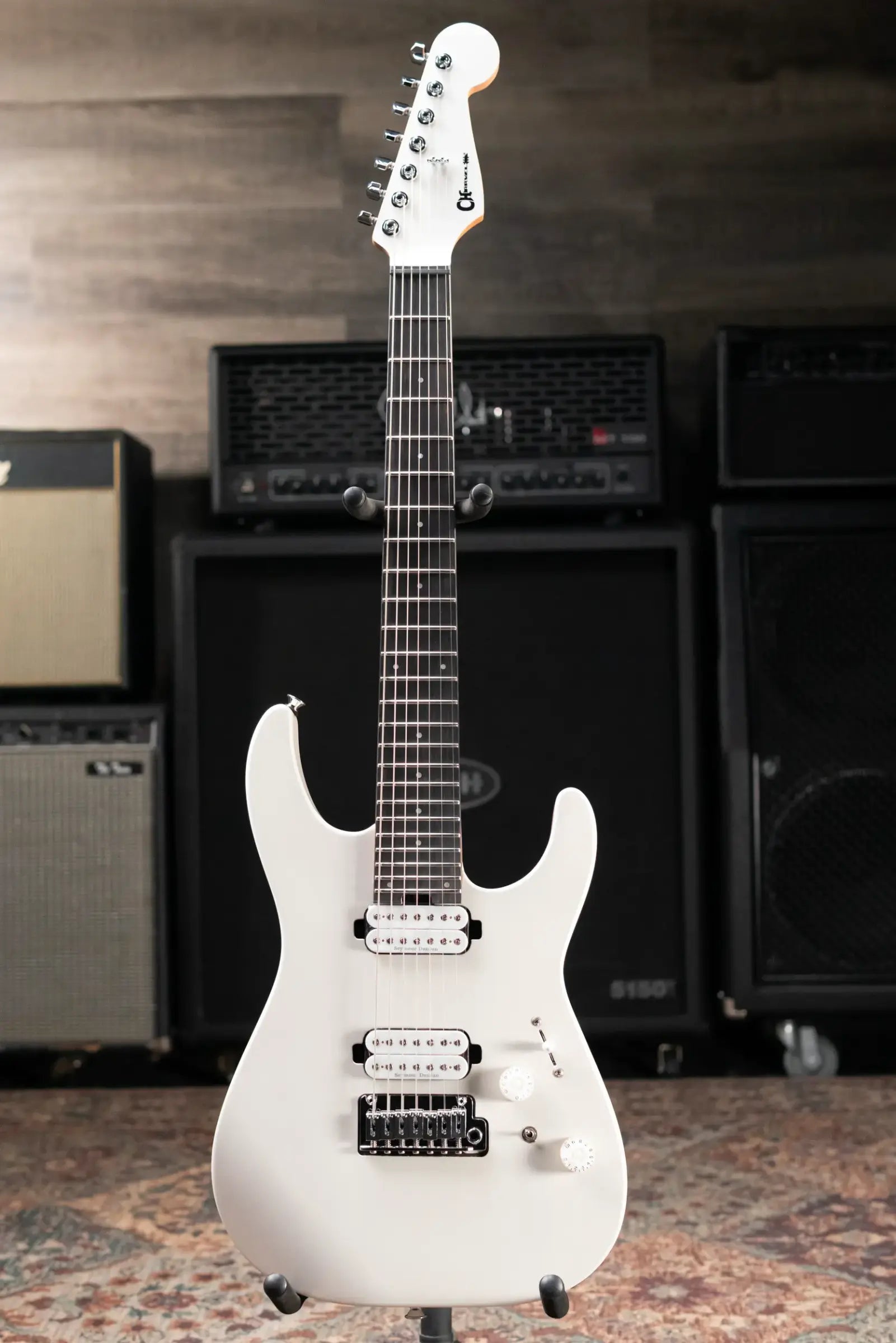 Charvel Pro-Mod Plus Limited Edition DK24-7 HH 2PT EB 7-String Electric Guitar - Celestial Silk with Gig Bag