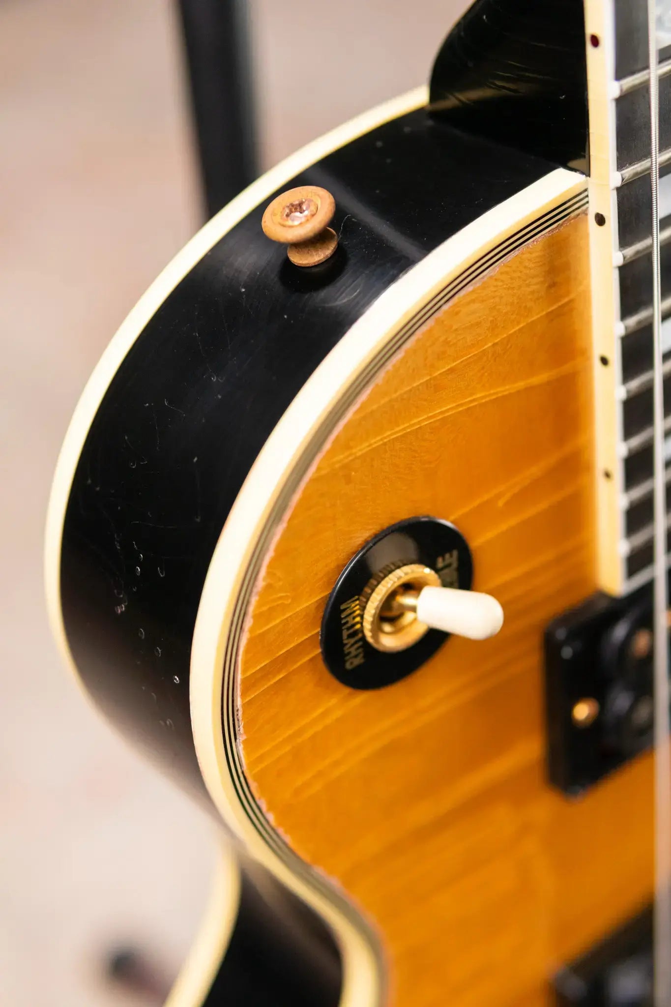 Gibson Custom Shop 1968 Les Paul Custom Mick Ronson Signature Murphy Lab Light Aged Electric Guitar - Antique Natural with Hardshell Case