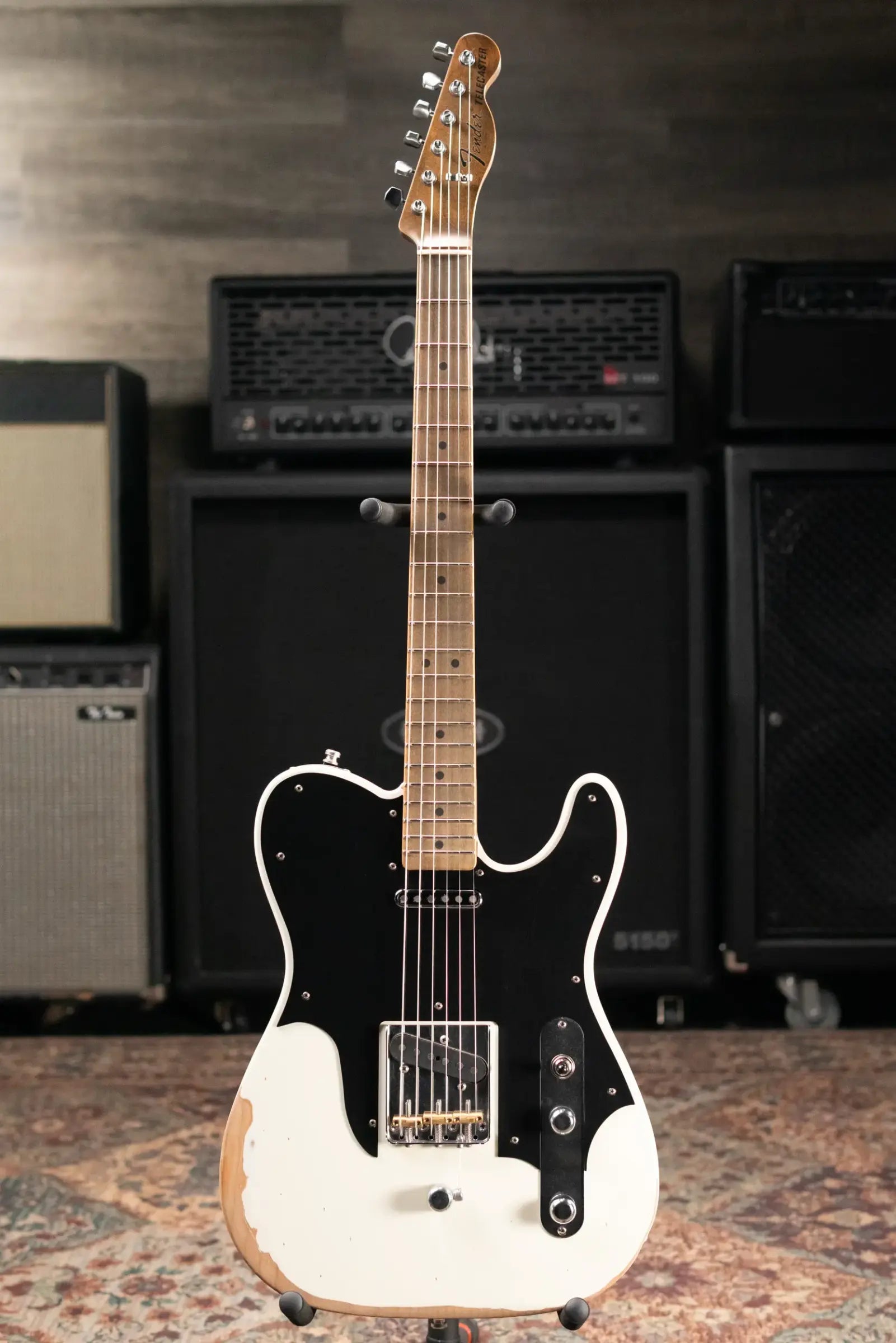 Fender John Osborne Signature Telecaster Electric Guitar - Olympic White with Hardshell Case