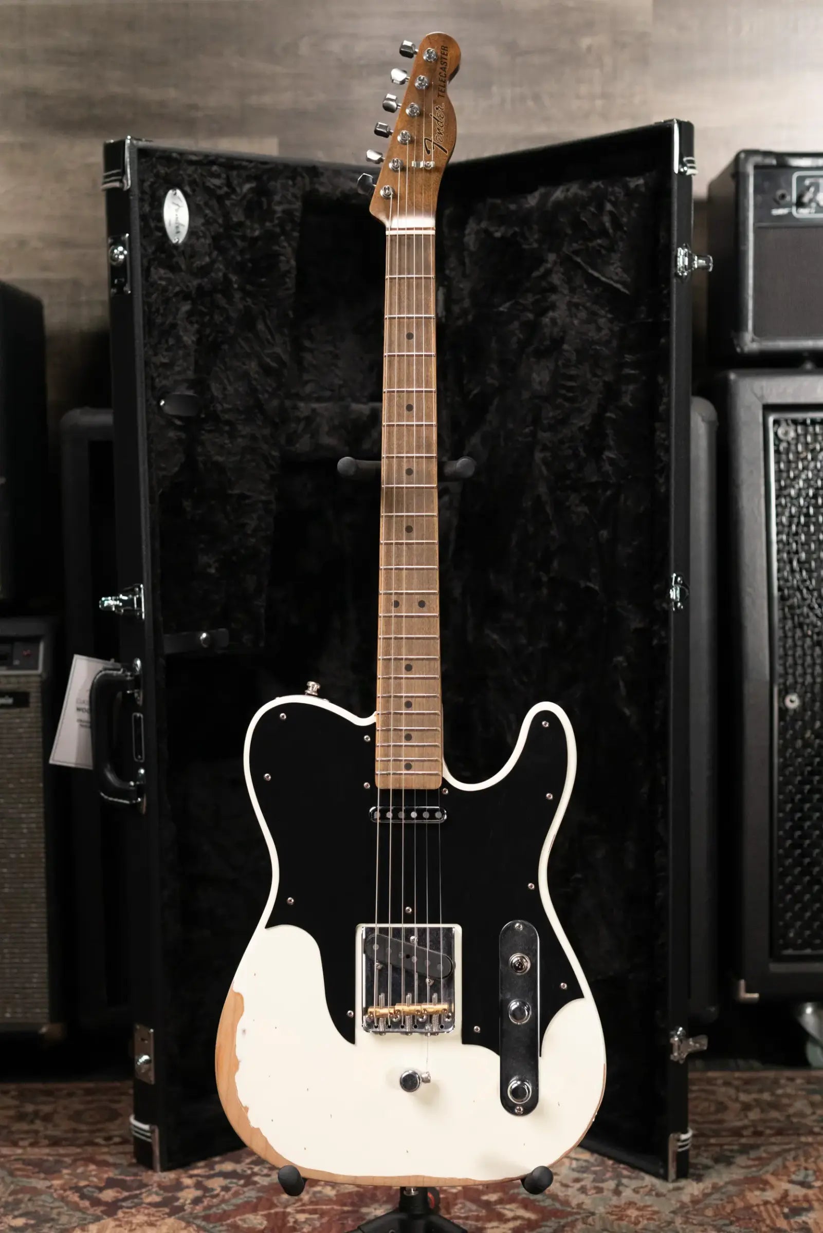 Fender John Osborne Signature Telecaster Electric Guitar - Olympic White with Hardshell Case