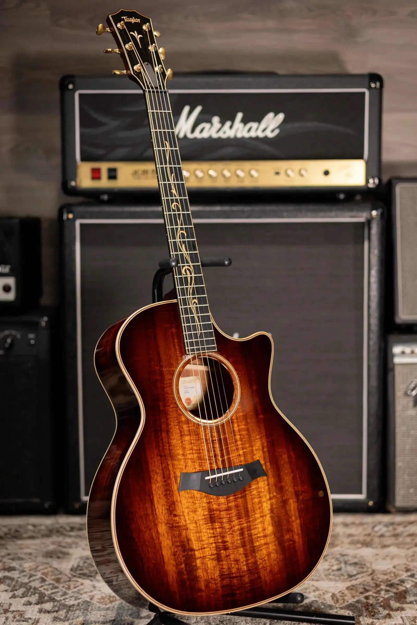 Taylor Next Generation K24ce Grand Auditorium Acoustic/Electric Guitar - Shaded Edgeburst with Hardshell Case