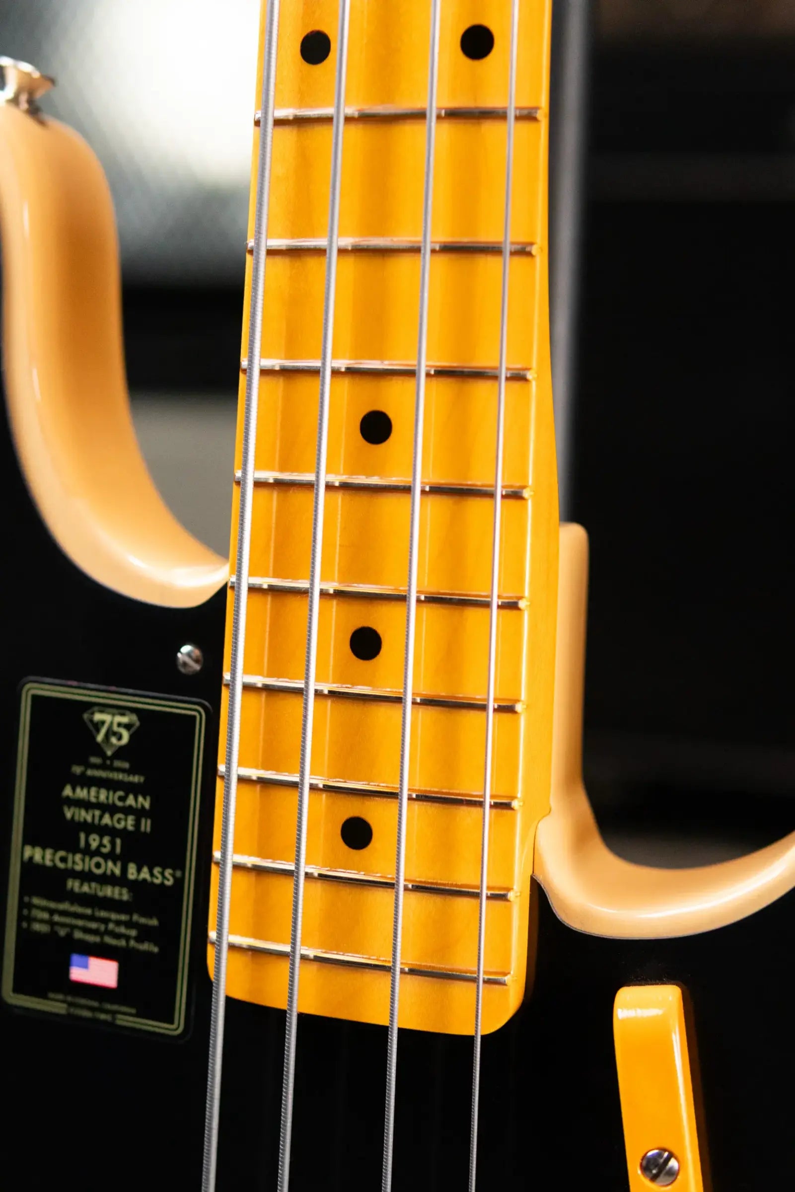 Fender 75th Anniversary American Vintage II 1951 Precision Bass - Butterscotch Blonde with Hardshell Case