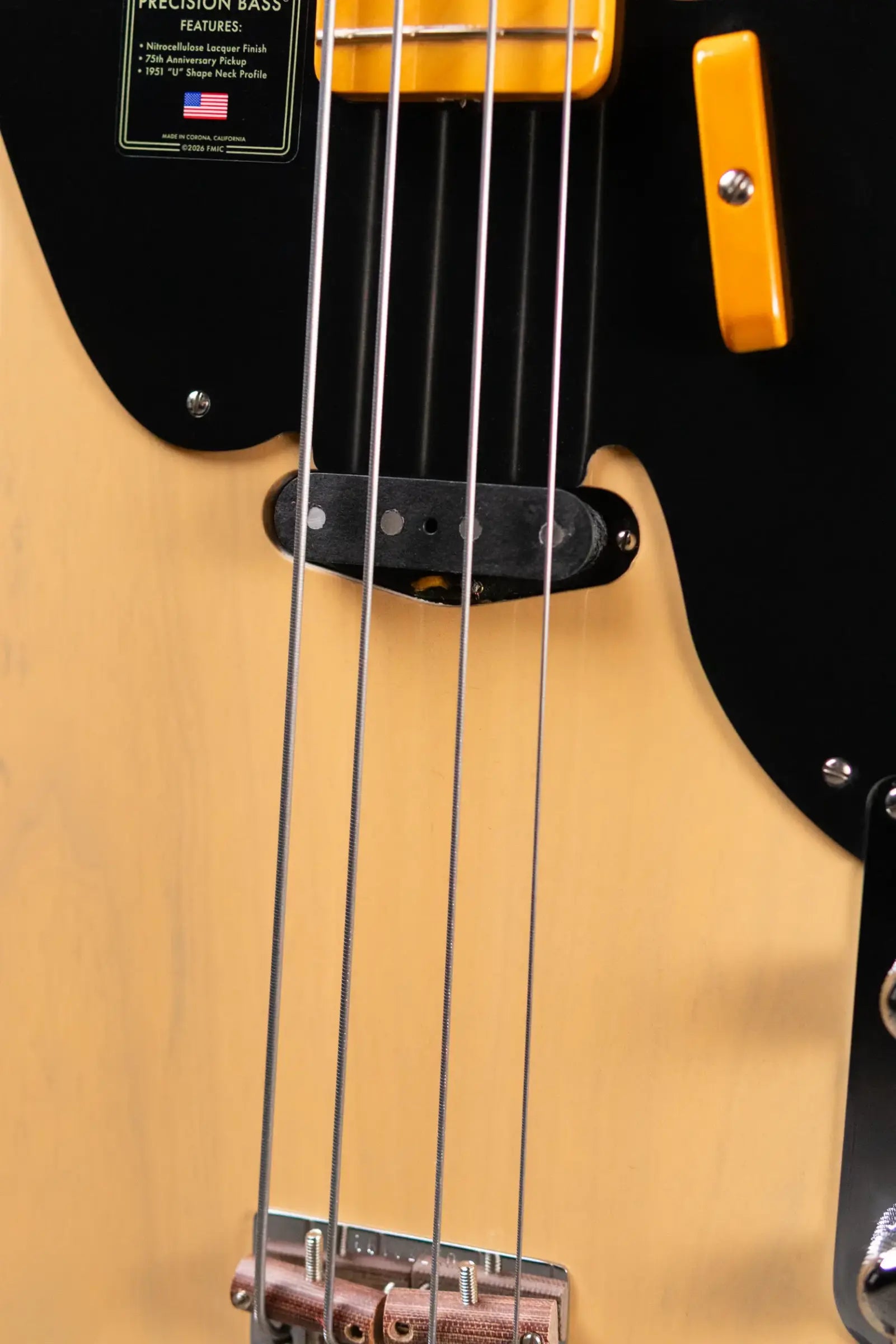Fender 75th Anniversary American Vintage II 1951 Precision Bass - Butterscotch Blonde with Hardshell Case