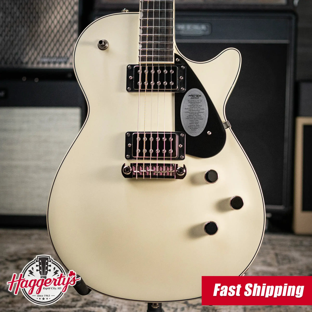 Gretsch Electromatic Premier Jet Electric Guitar - Vintage Pearl - Demo