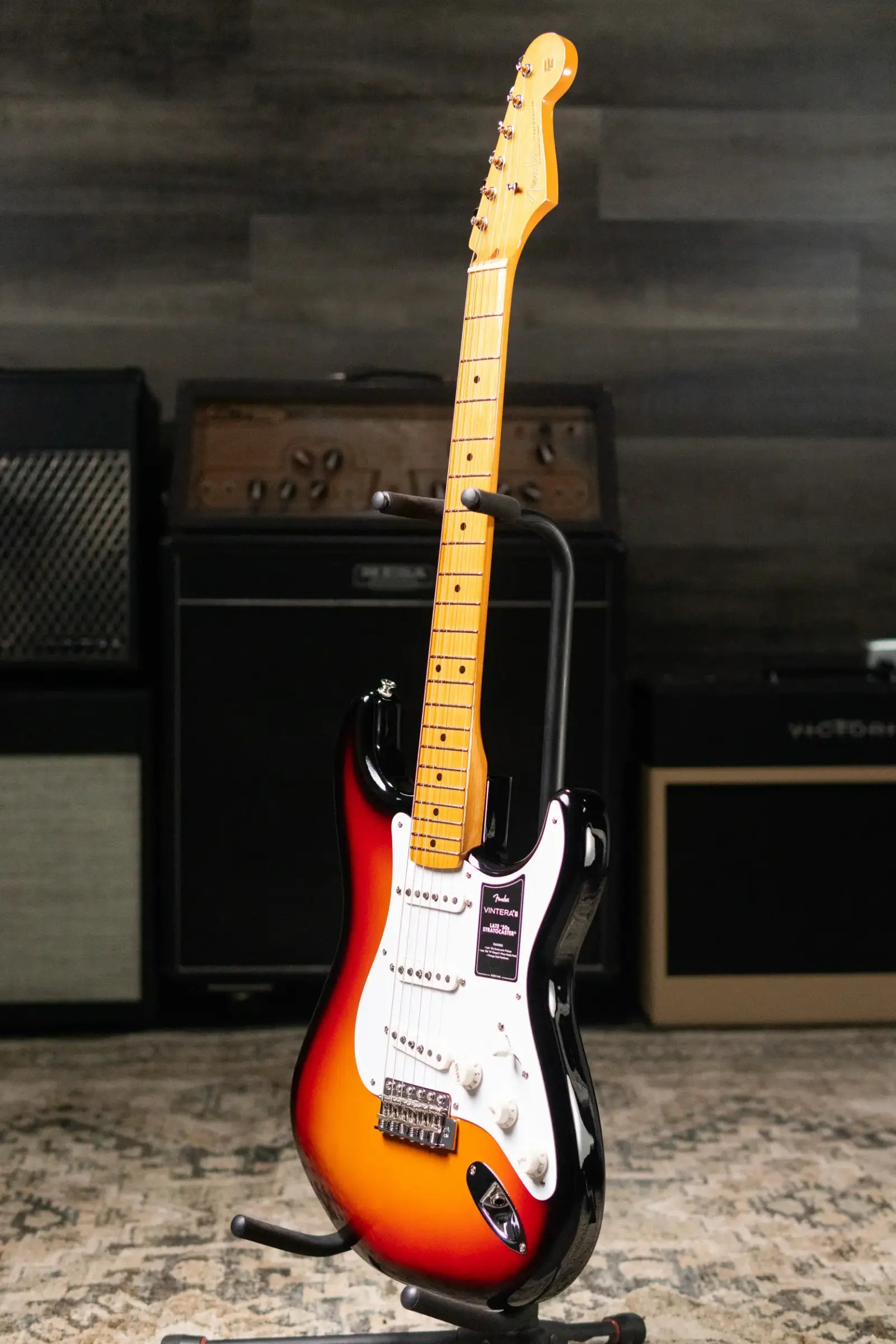 Fender Vintera III Late '50s Stratocaster Electric Guitar - 3-Color Sunburst with Gig Bag