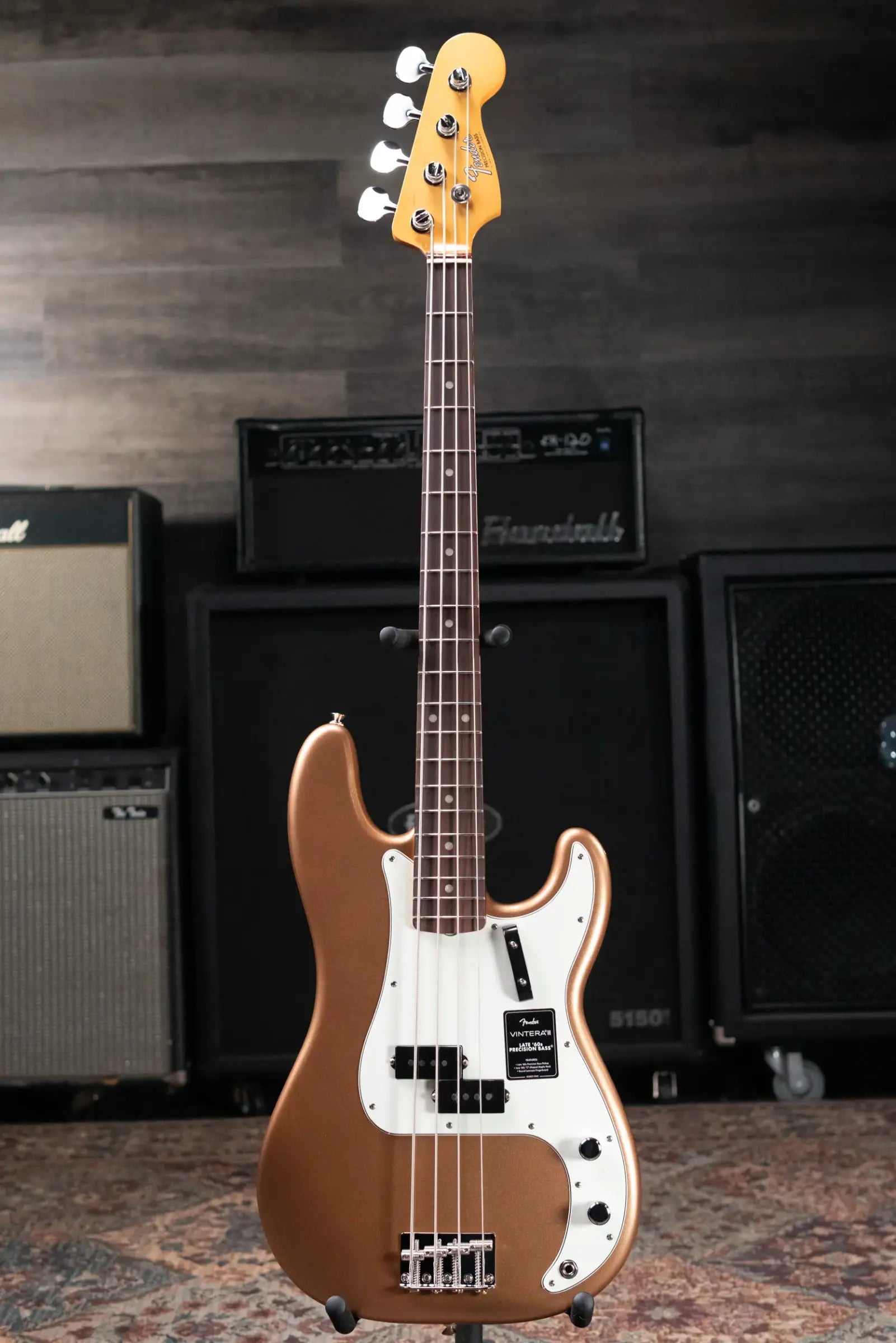 Fender Vintera III Late '60s Precision Bass - Firemist Gold with Gig Bag