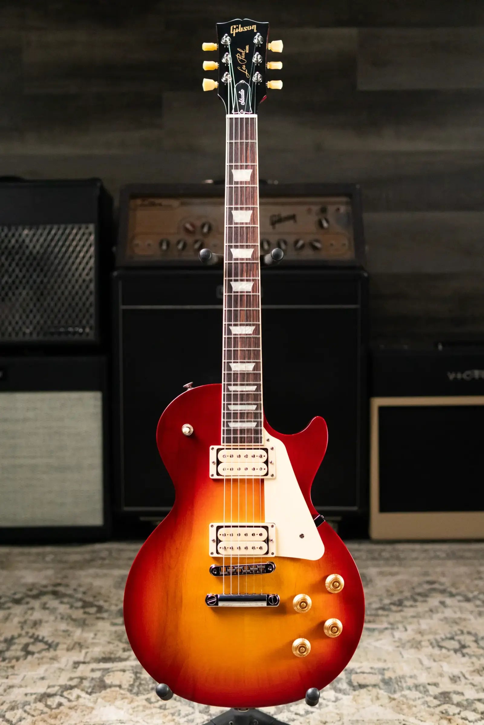 Gibson Les Paul Studio Double Trouble Electric Guitar - Cherry Sunburst with Gig Bag
