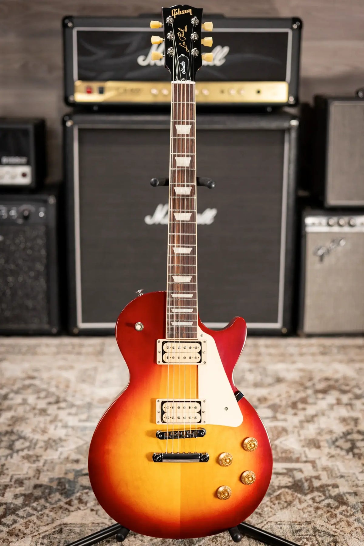 Gibson Les Paul Studio Double Trouble Electric Guitar - Cherry Sunburst with Gig Bag - Demo