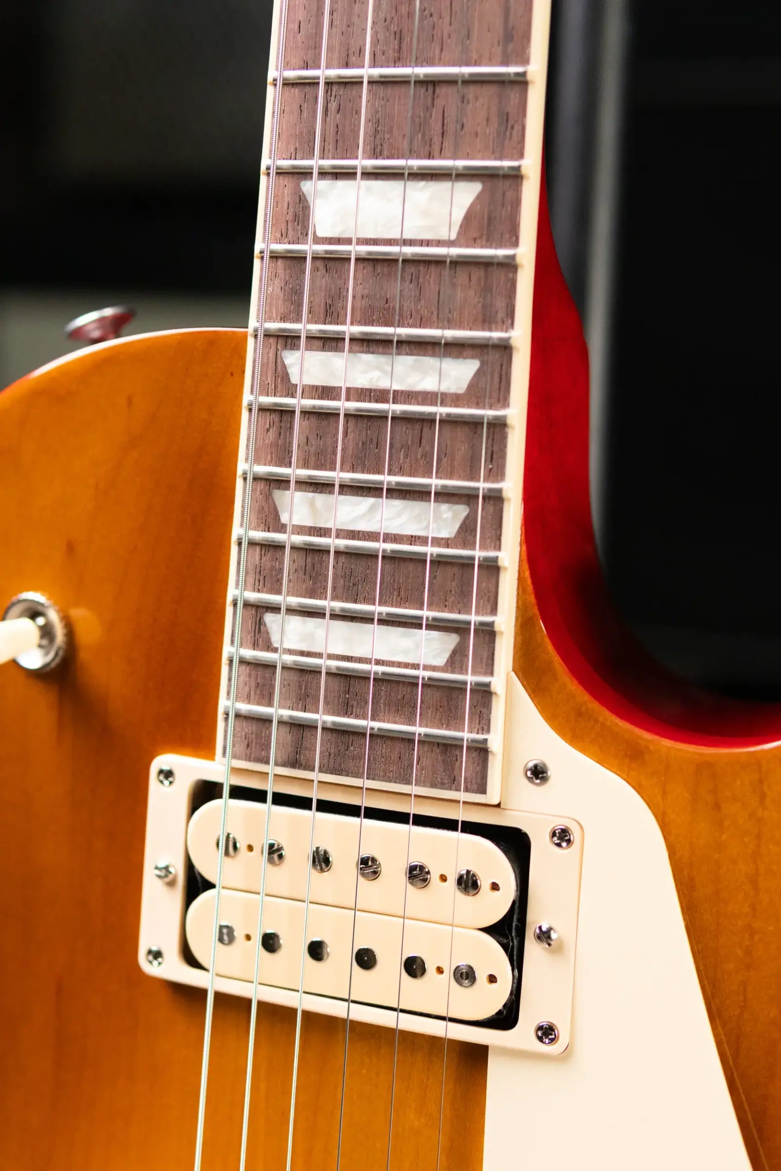 Gibson Les Paul Studio Double Trouble Electric Guitar - Dirty Lemon Burst/Cherry Back with Gig Bag