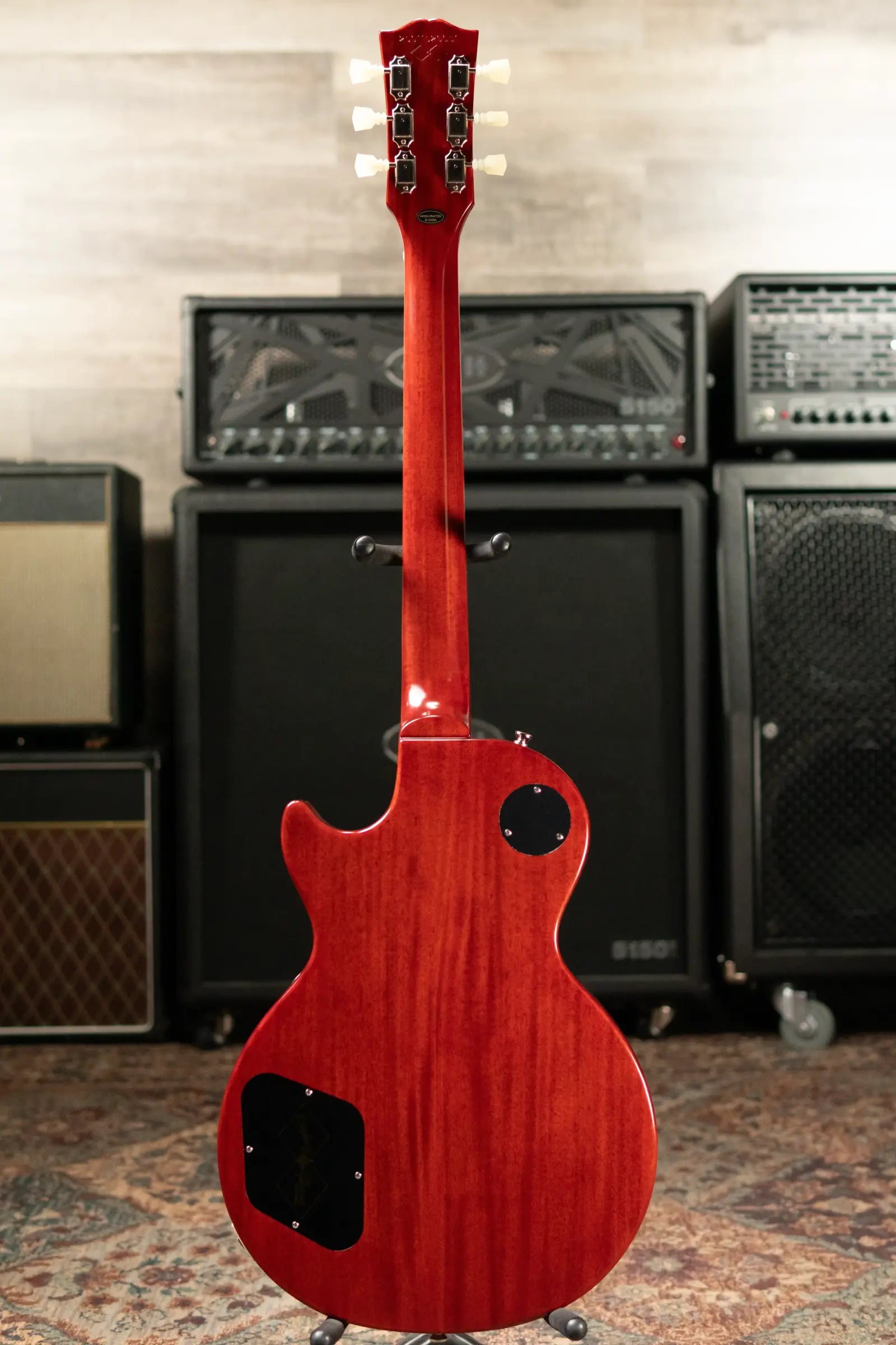 Epiphone 1960 Les Paul Standard Reissue Electric Guitar - Washed Cherry Sunburst with Hardshell Case