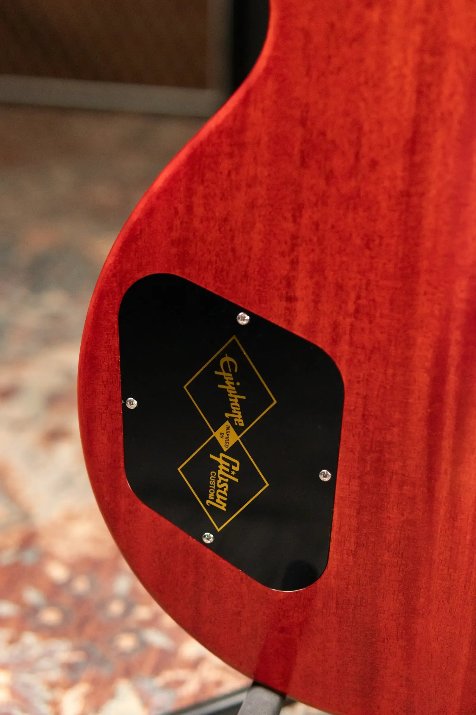 Epiphone 1960 Les Paul Standard Reissue Electric Guitar - Washed Cherry Sunburst with Hardshell Case