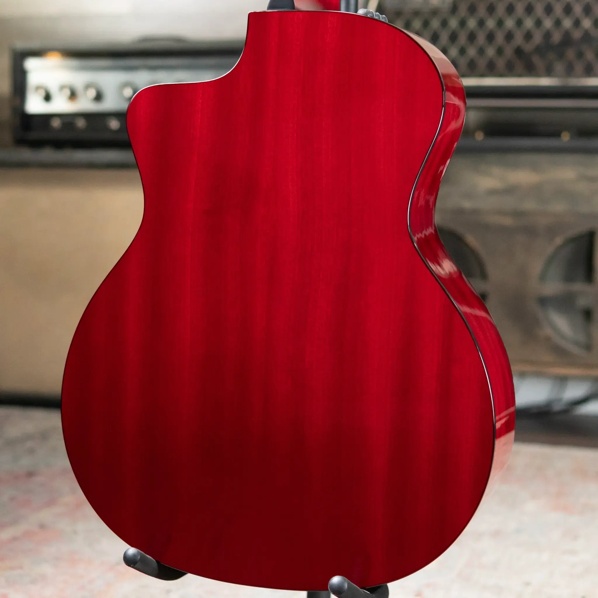 Taylor 224ce Plus Special Edition Grand Auditorium Acoustic/Electric Guitar - Trans Red Top with Aerocase