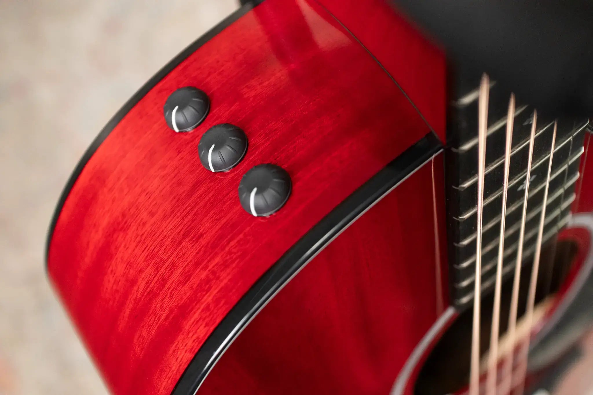 Taylor 224ce Plus Special Edition Grand Auditorium Acoustic/Electric Guitar - Trans Red Top with Aerocase