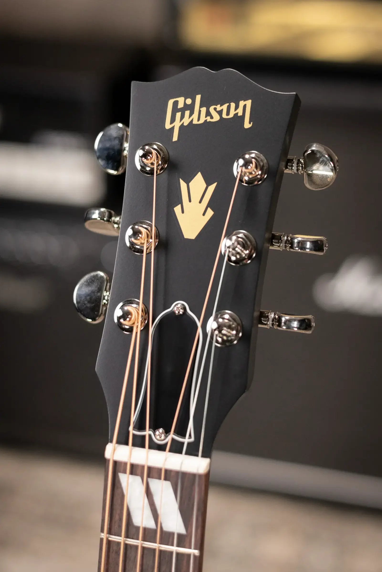 Gibson Hummingbird Special Dreadnought Acoustic/Electric Guitar - Ebony Satin with Gig Bag