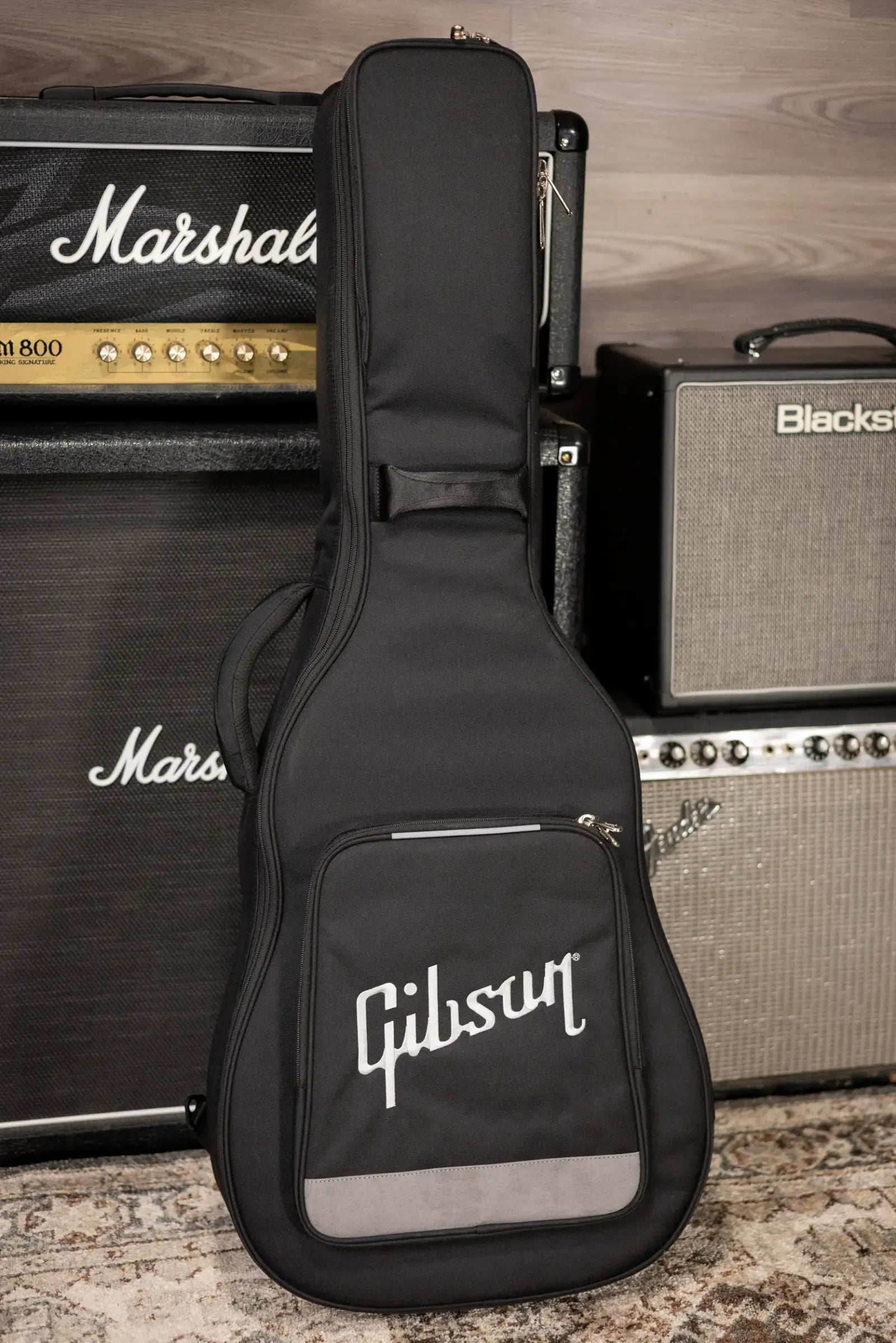 Gibson Hummingbird Special Dreadnought Acoustic/Electric Guitar - Ebony Satin with Gig Bag