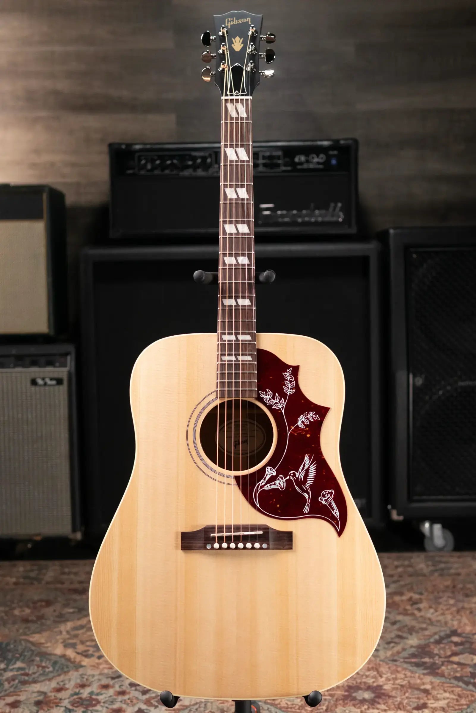 Gibson Hummingbird Special Dreadnought Acoustic/Electric Guitar - Natural Satin with Gig Bag