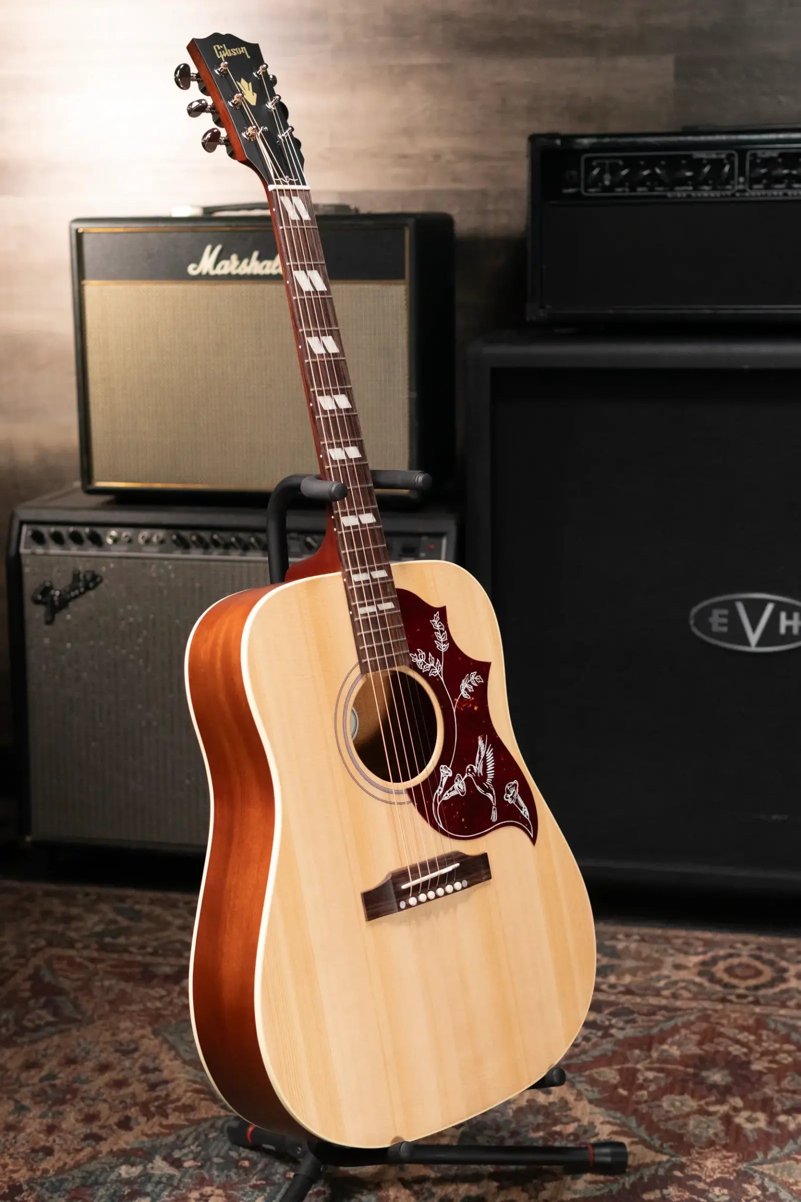 Gibson Hummingbird Special Dreadnought Acoustic/Electric Guitar - Natural Satin with Gig Bag