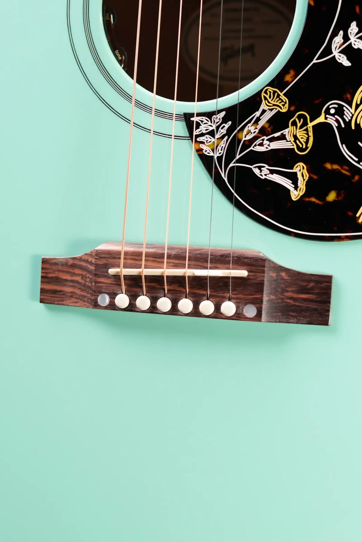 Gibson Hummingbird Standard Acoustic/Electric Guitar - Southwestern Turquoise with Hardshell Case