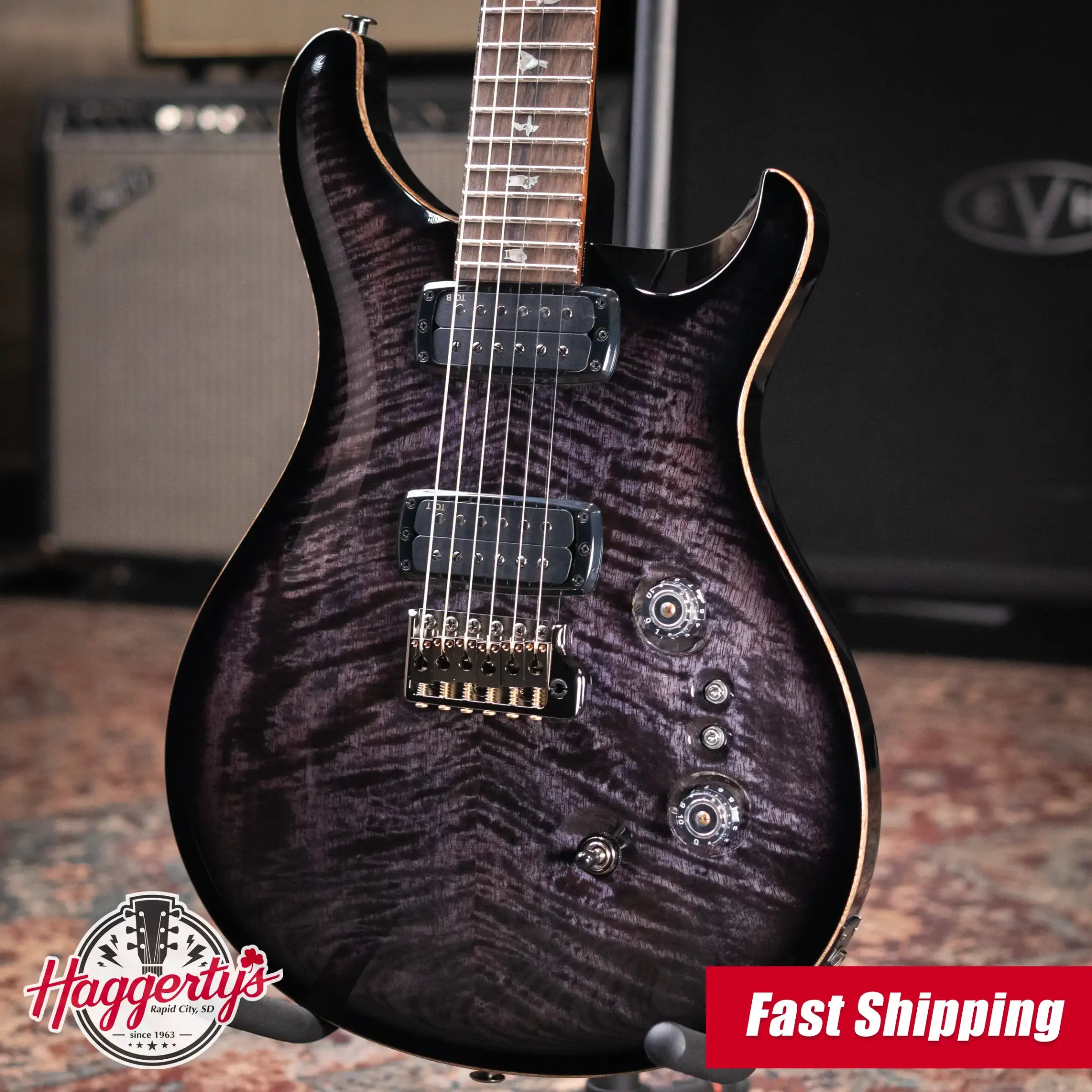 PRS Custom 24-08 Mango Top Limited Edition Electric Guitar - Purple Mist with Hardshell Case