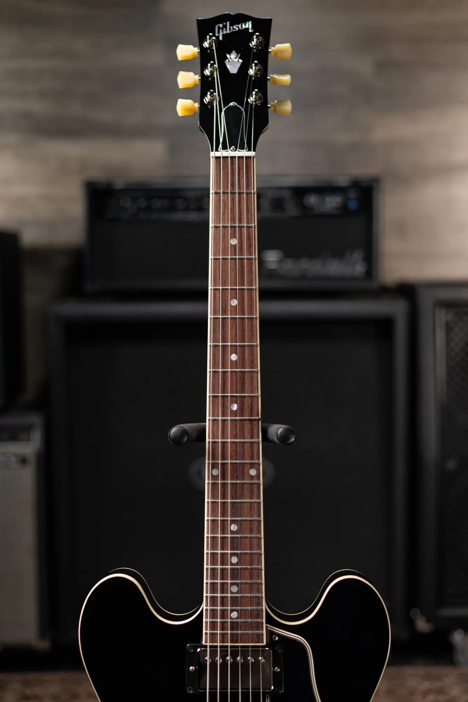 Gibson ES-335 50s Semi-Hollow Electric Guitar with Hard Shell Case - Ebony