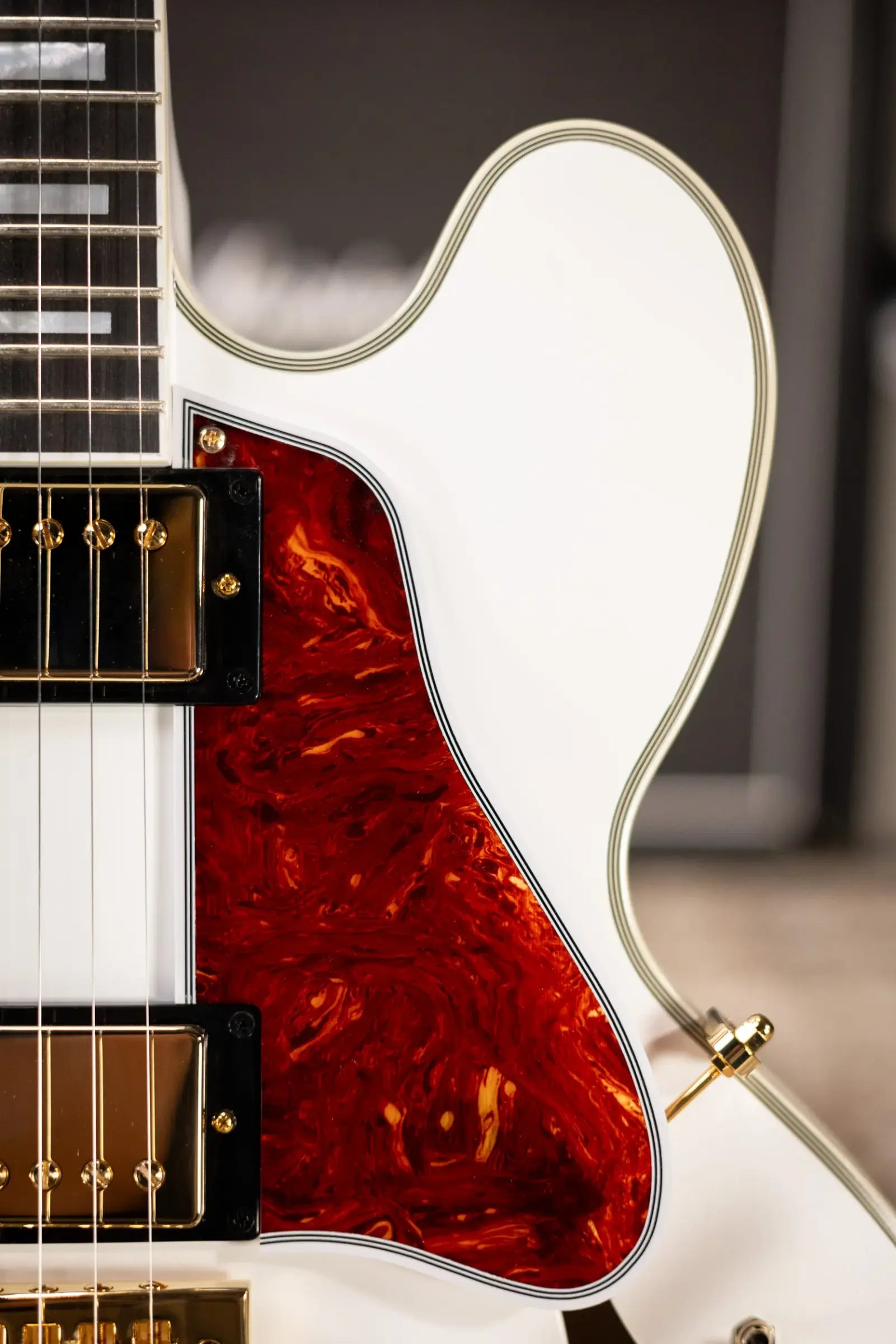 Epiphone IGC Alex Lifeson Signature 1976 ES-355 Reissue Semi-Hollow Electric Guitar - Alpine White with Hardshell Case