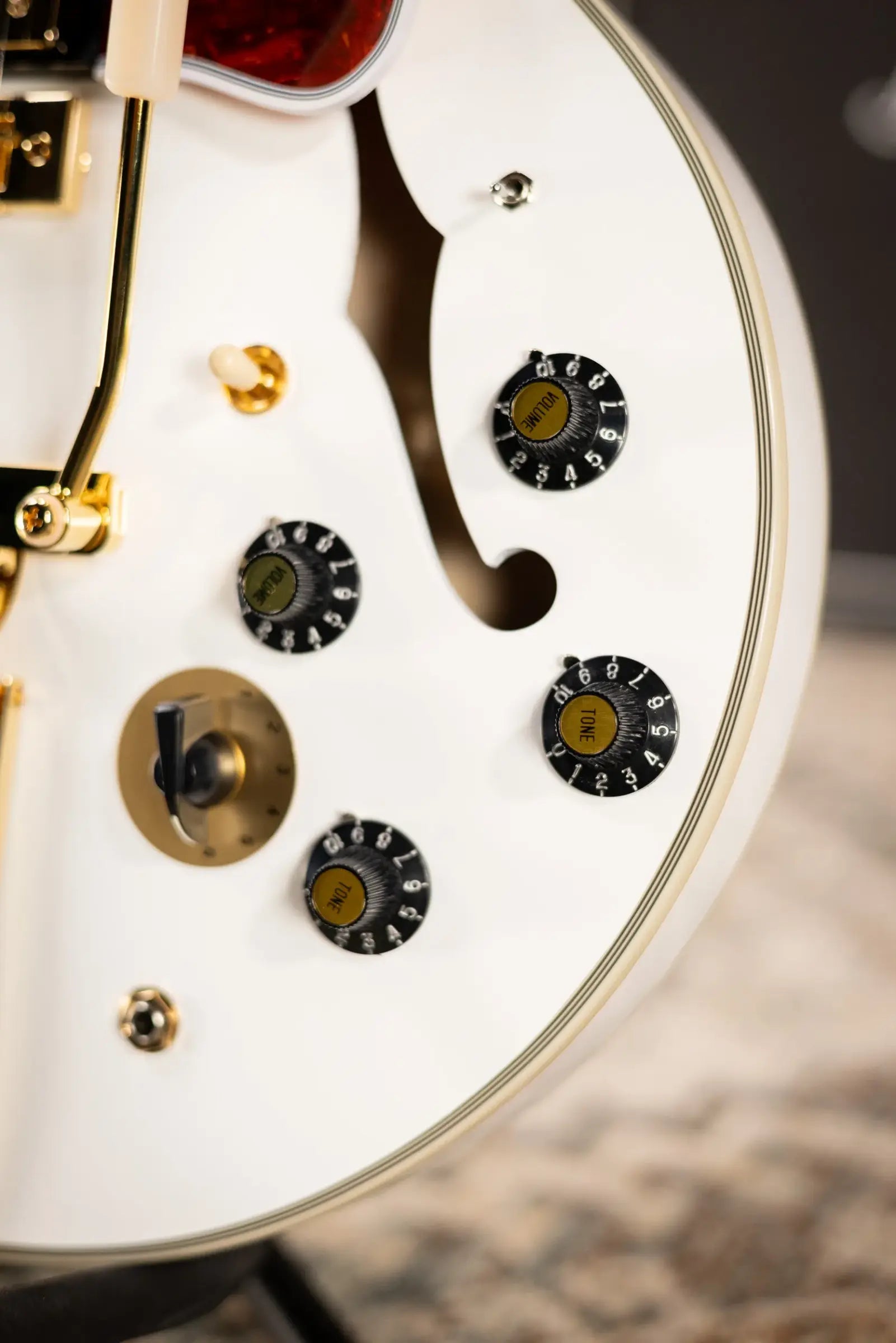 Epiphone IGC Alex Lifeson Signature 1976 ES-355 Reissue Semi-Hollow Electric Guitar - Alpine White with Hardshell Case