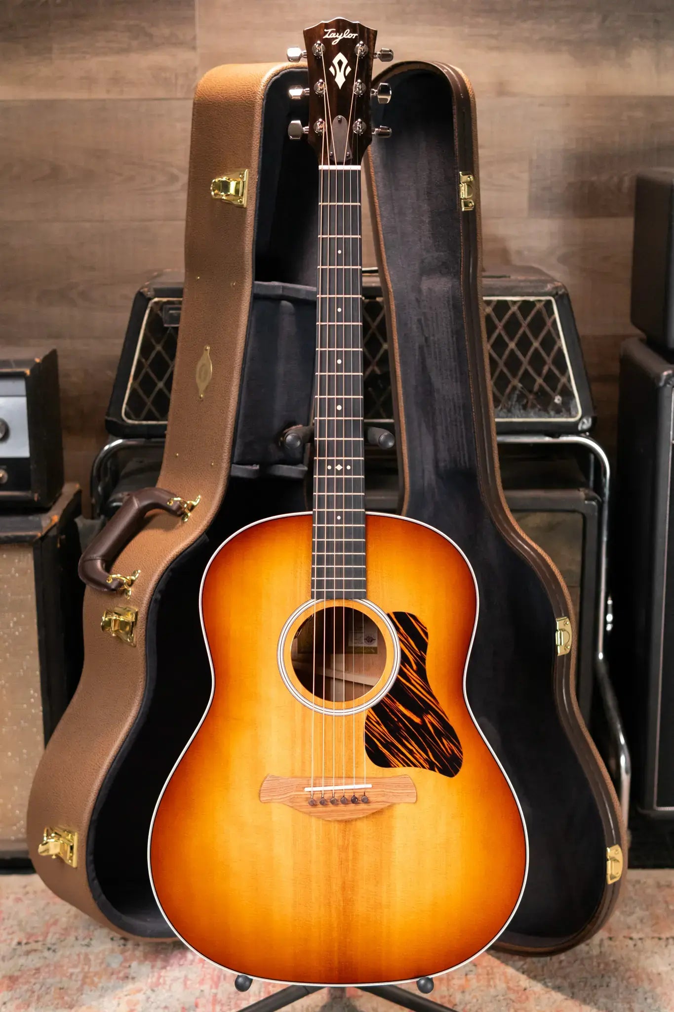 Taylor Gold Label 517e SB Firestripe Pickguard Grand Pacific Acoustic/Electric Guitar - Burst Top with Hardshell Case