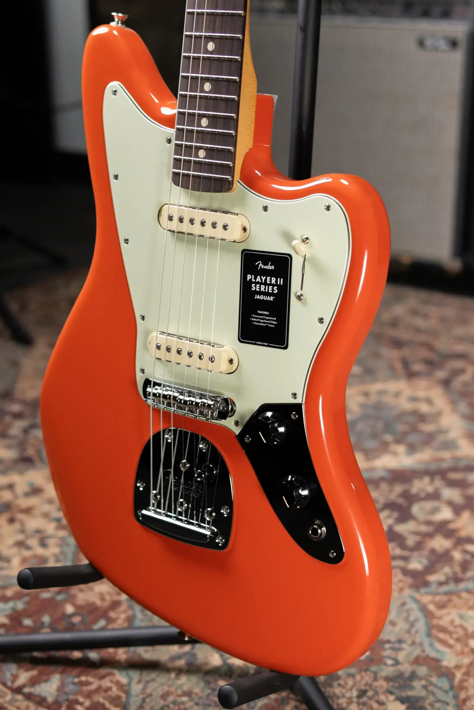 Fender Player II Jaguar Electric Guitar - Rallye Orange