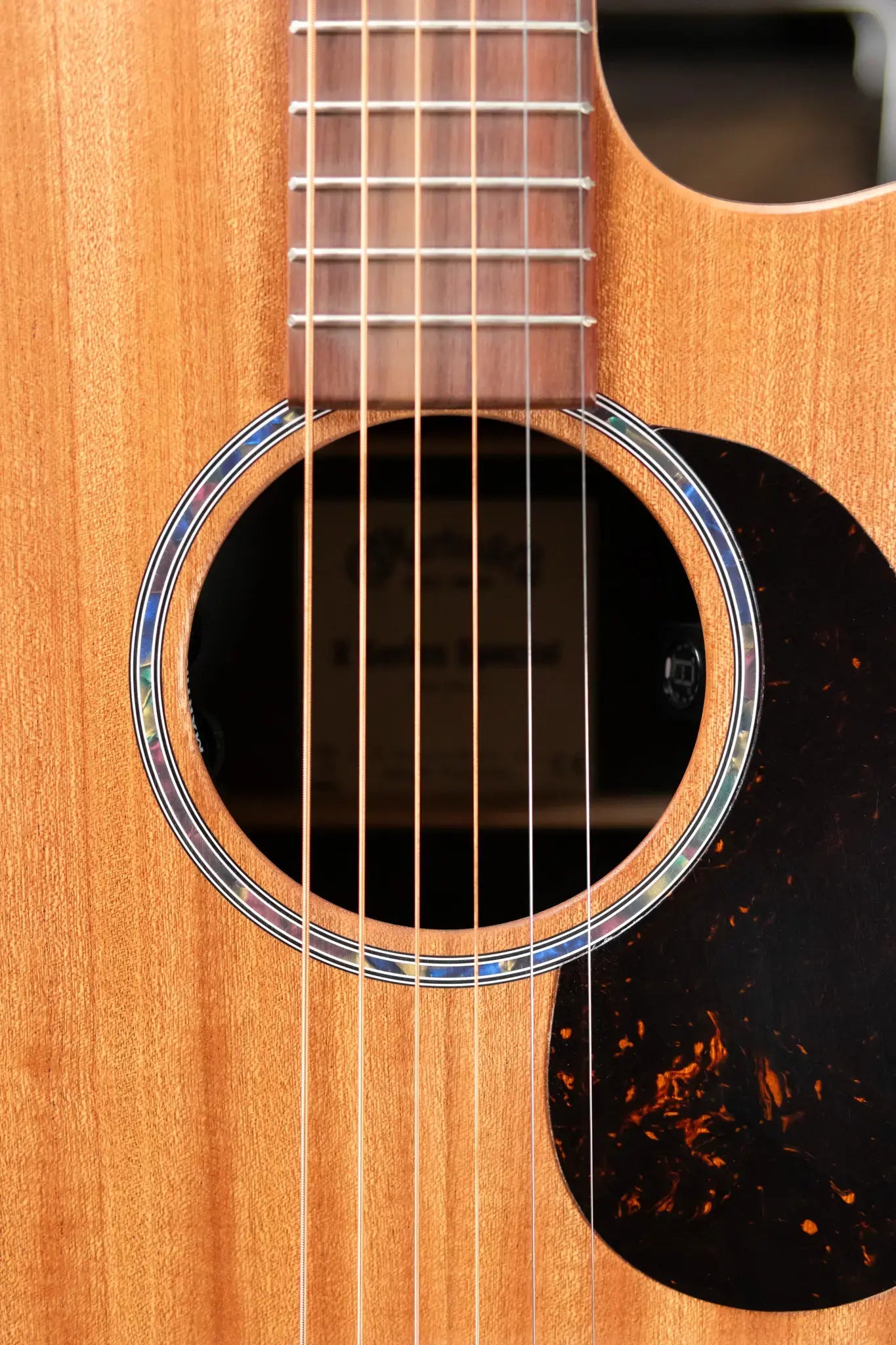 Martin OMC-X2E Acoustic/Electric Guitar - Sapele Ziricote HPL with Gig Bag