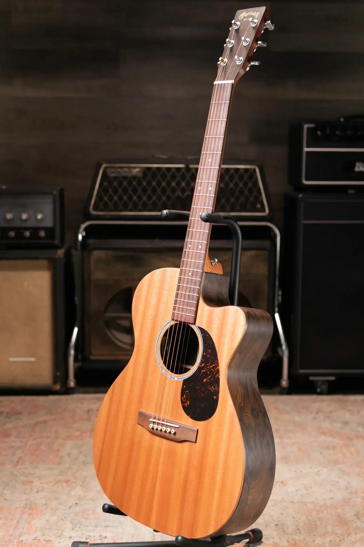 Martin OMC-X2E Ziricote Special Acoustic/Electric Guitar with Gig Bag - Demo