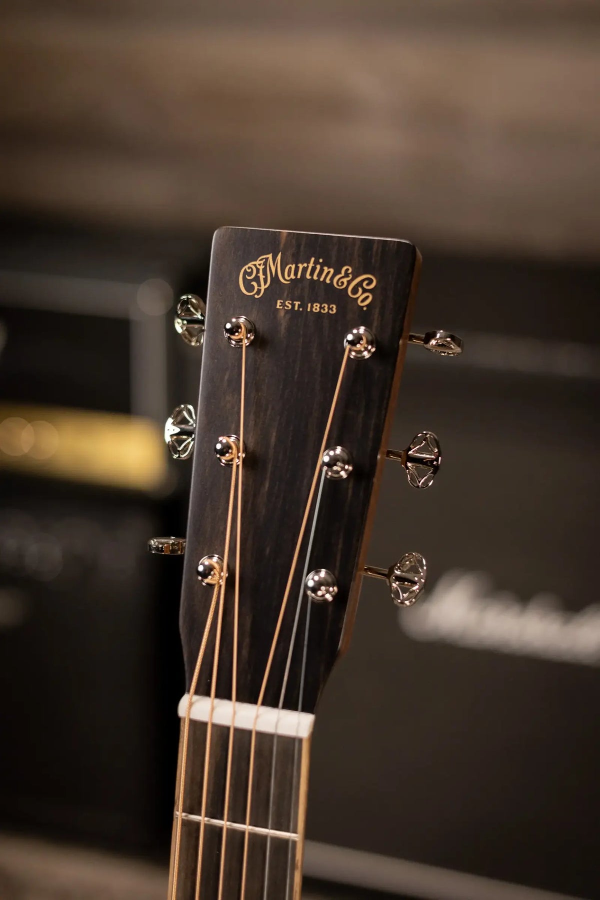 Martin OM-35 Inception Acoustic Guitar - Dark Toasted Burst with Hardshell Case