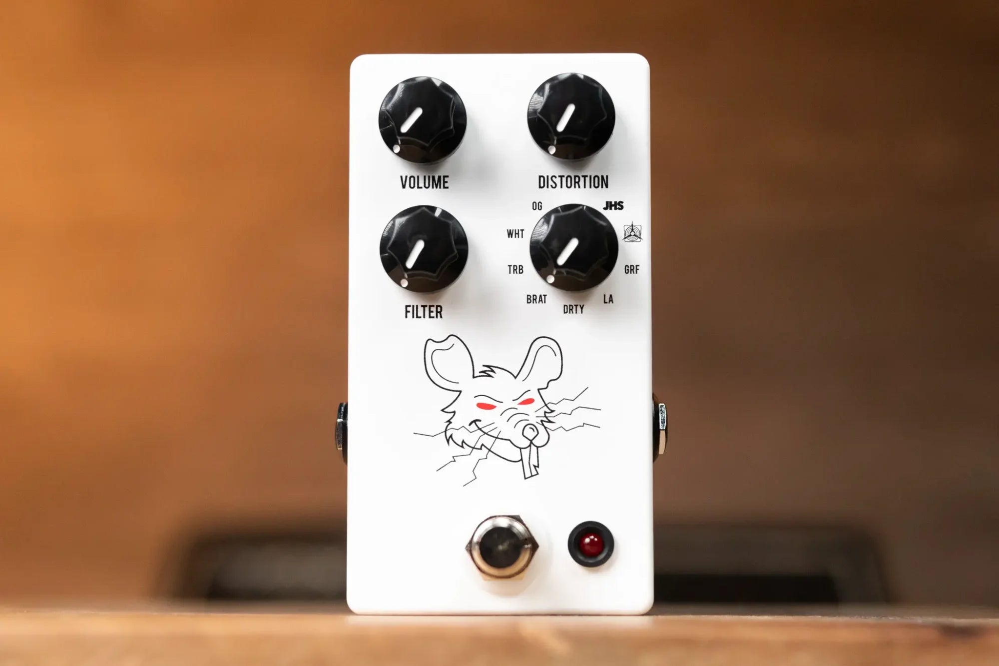 JHS Packrat White Distortion Pedal