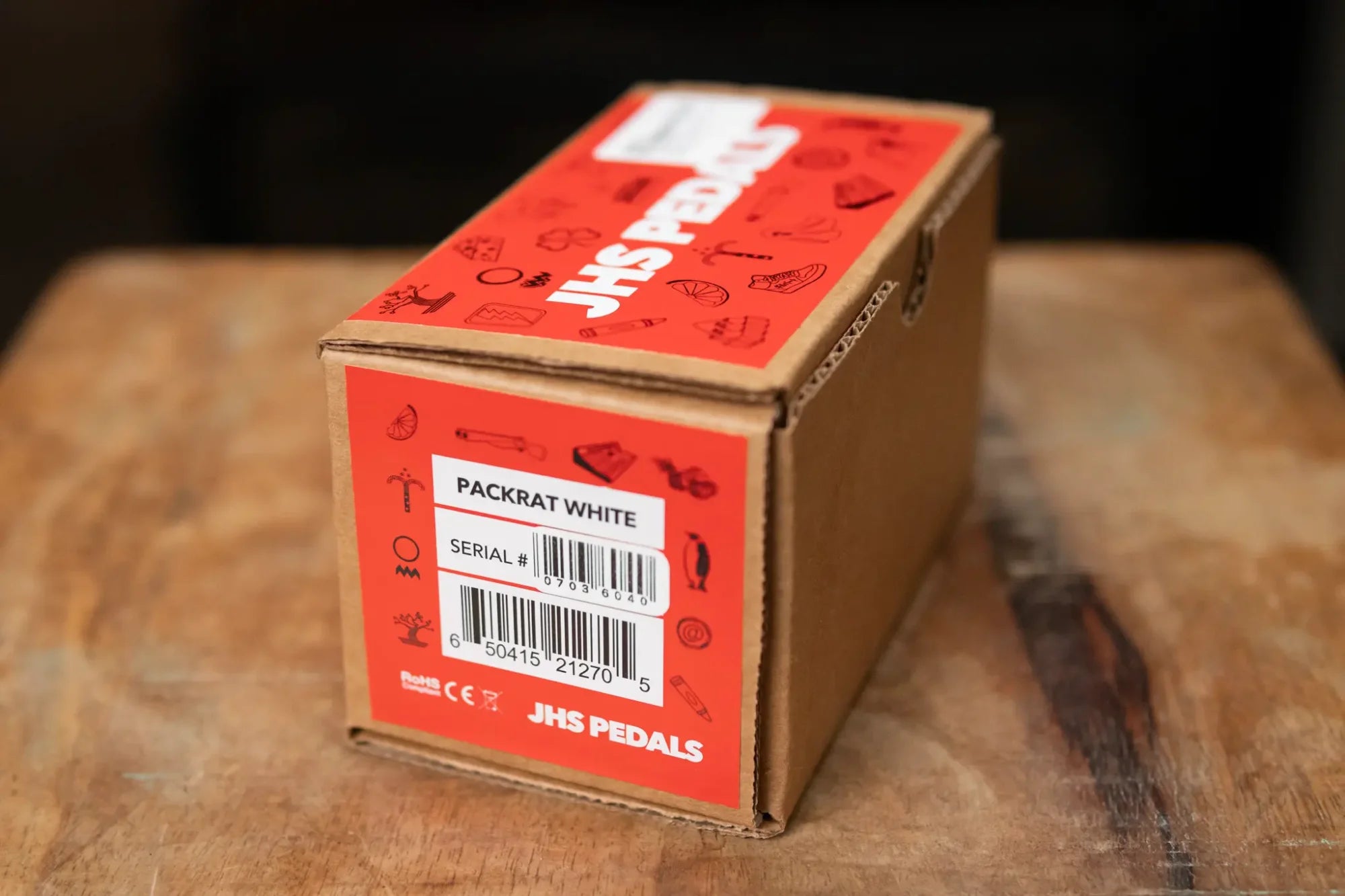 JHS Packrat White Distortion Pedal