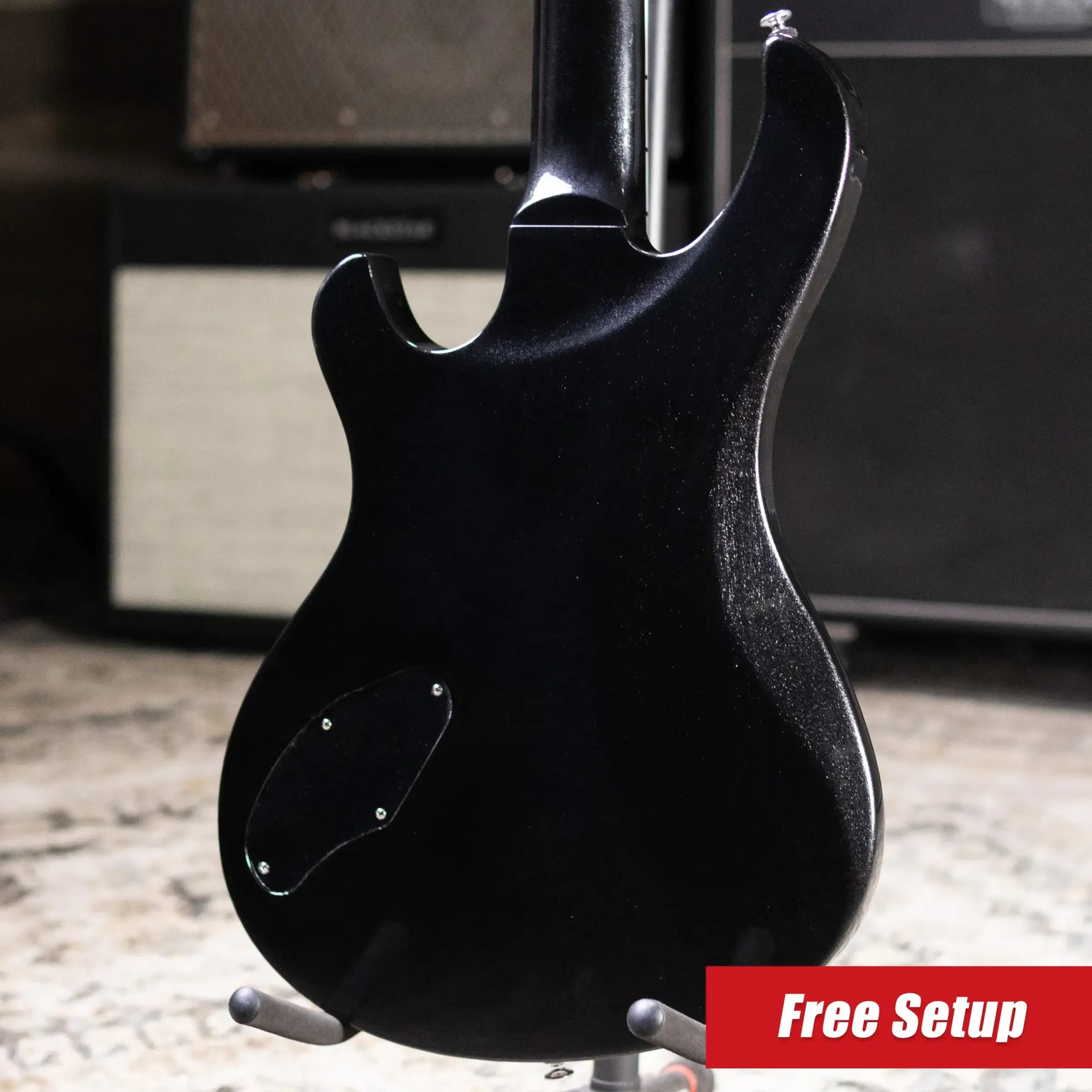 Gibson Victory Baritone Electric Guitar - Graphite Metallic with Hardshell Case