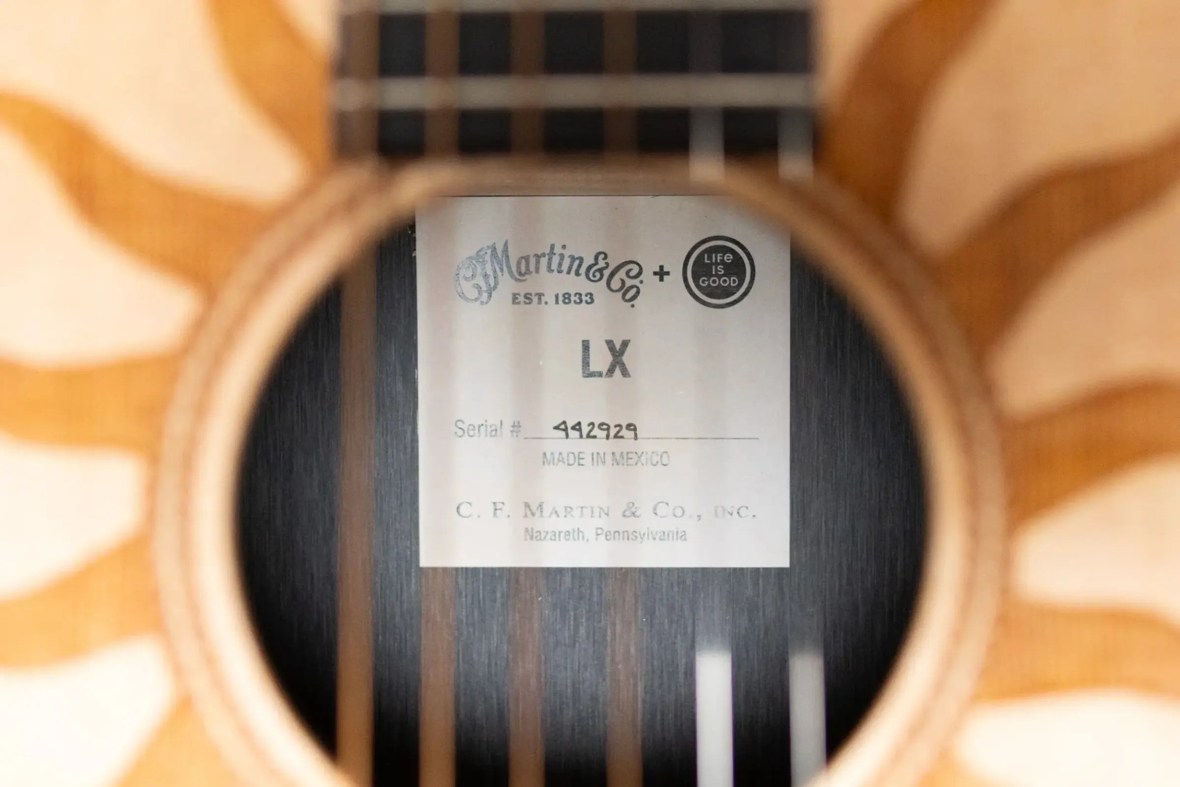Martin LX2 Life is Good Acoustic/Electric Guitar with Gig Bag