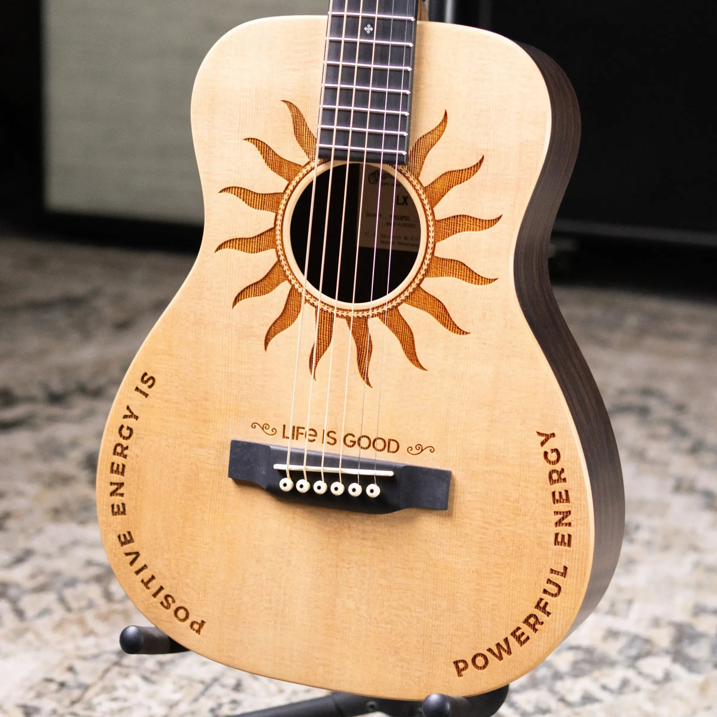 Martin LX2 Life is Good Acoustic/Electric Guitar with Gig Bag