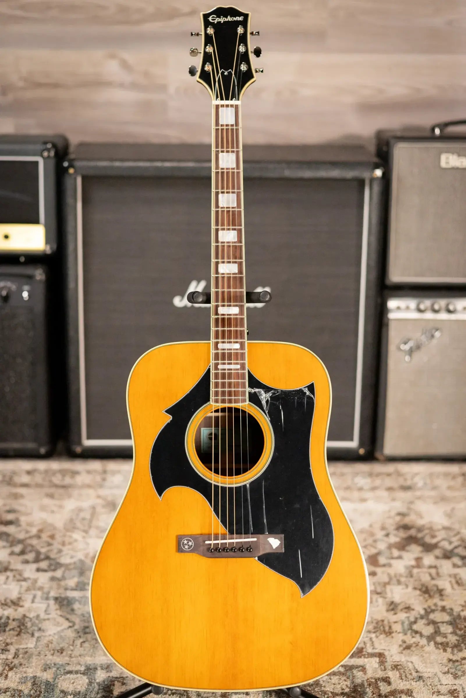 Epiphone Marcus King Signature El Dorado Acoustic/Electric Guitar - Natural with Hardshell Case