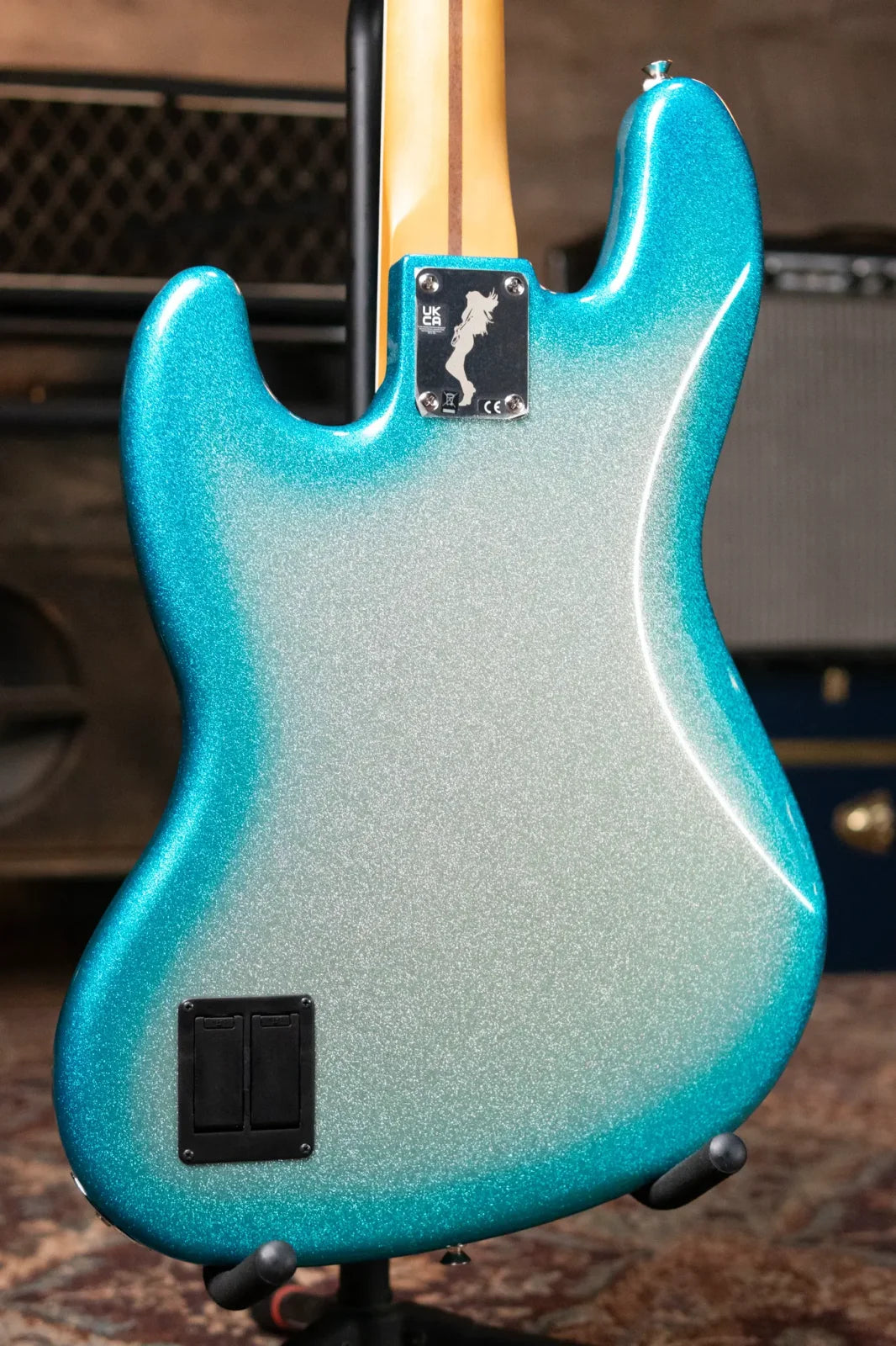 Fender Limited Player Plus X Blu Detiger Jazz Bass - Sky Burst Sparkle with Deluxe Gig Bag