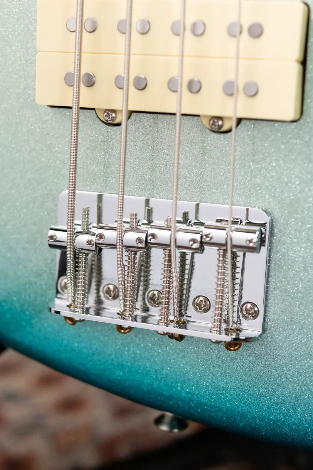 Fender Limited Player Plus X Blu Detiger Jazz Bass - Sky Burst Sparkle with Deluxe Gig Bag