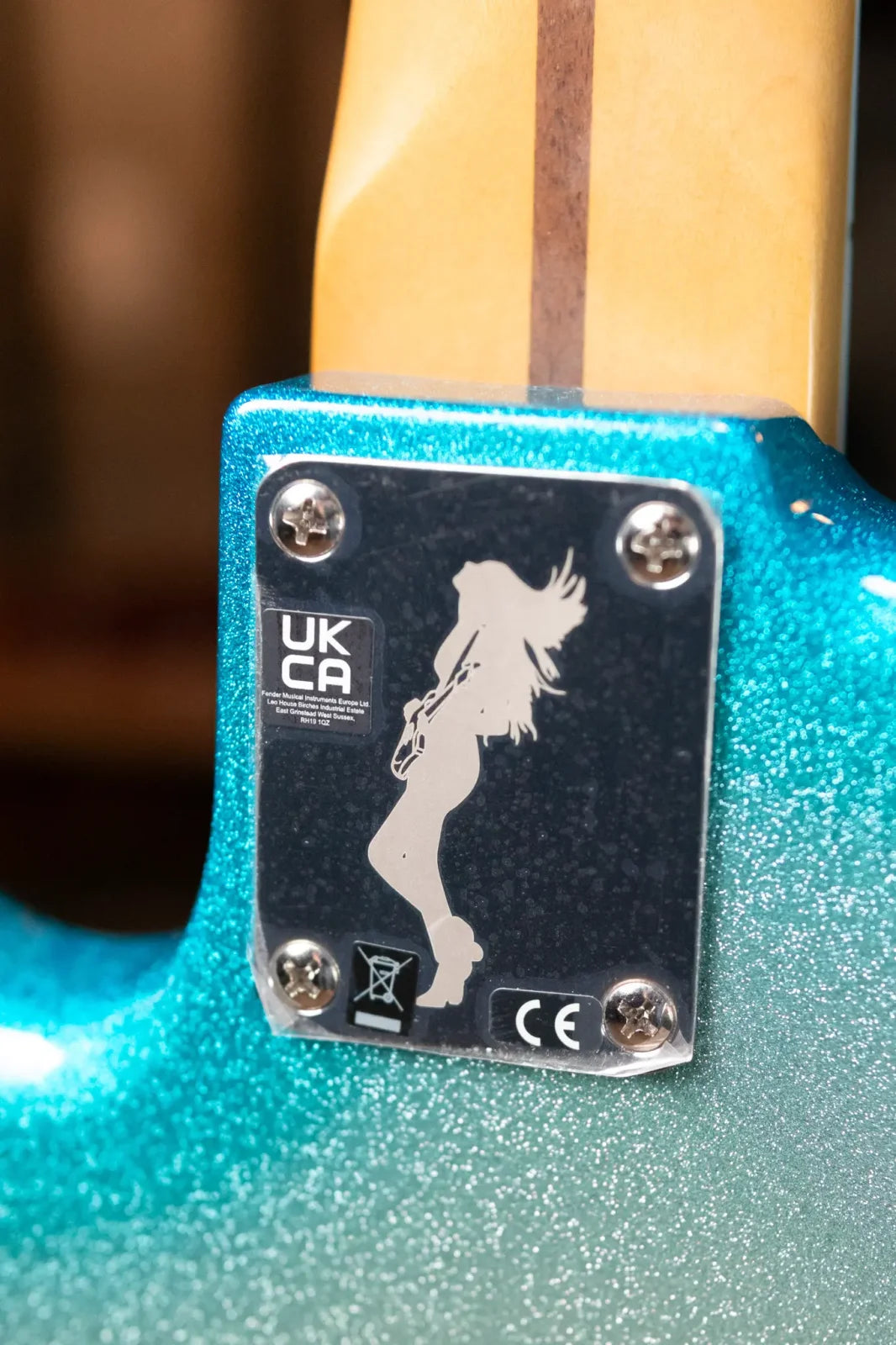 Fender Limited Player Plus X Blu Detiger Jazz Bass - Sky Burst Sparkle with Deluxe Gig Bag