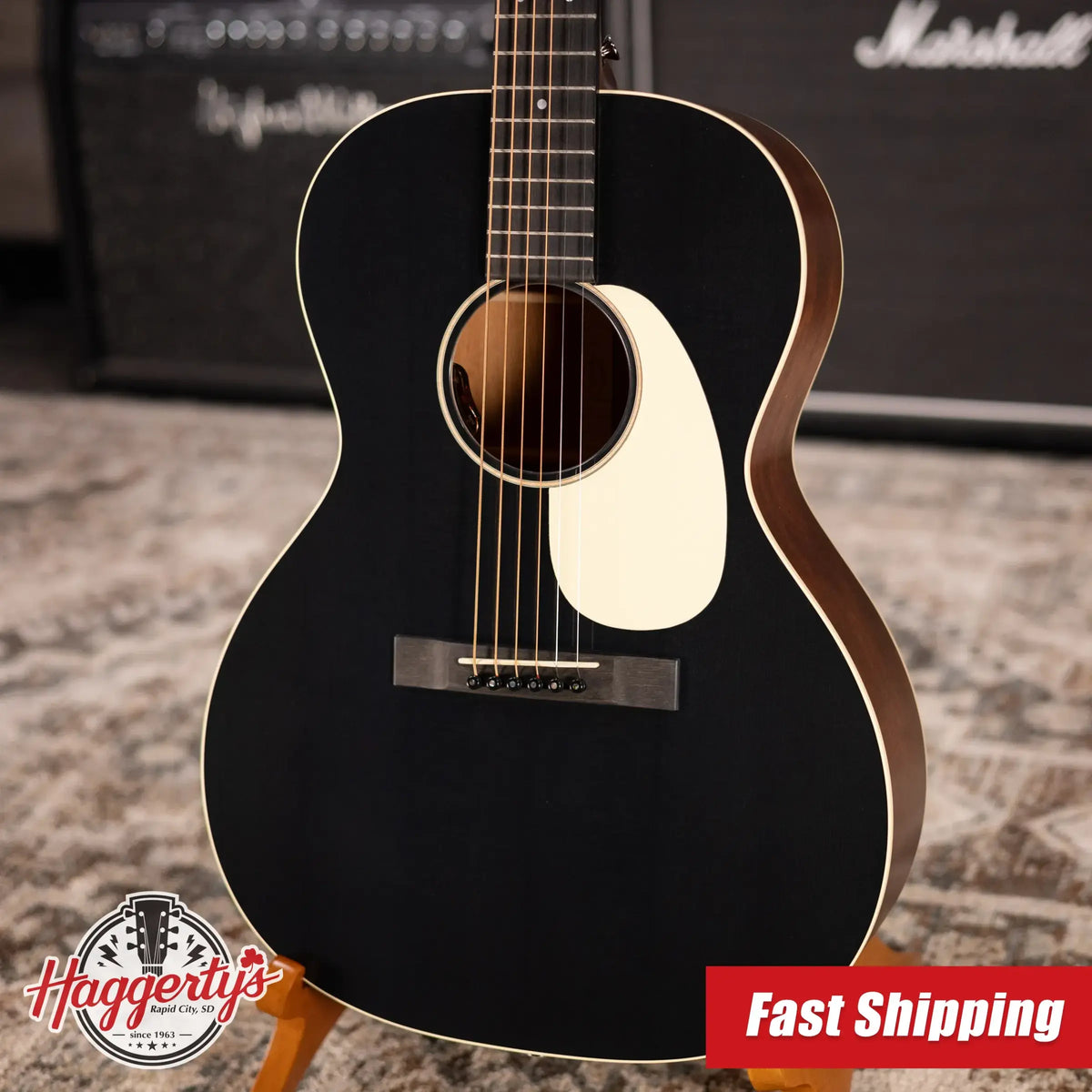 Martin 00L-16E Acoustic/Electric Guitar - Black Smoke with Gig Bag