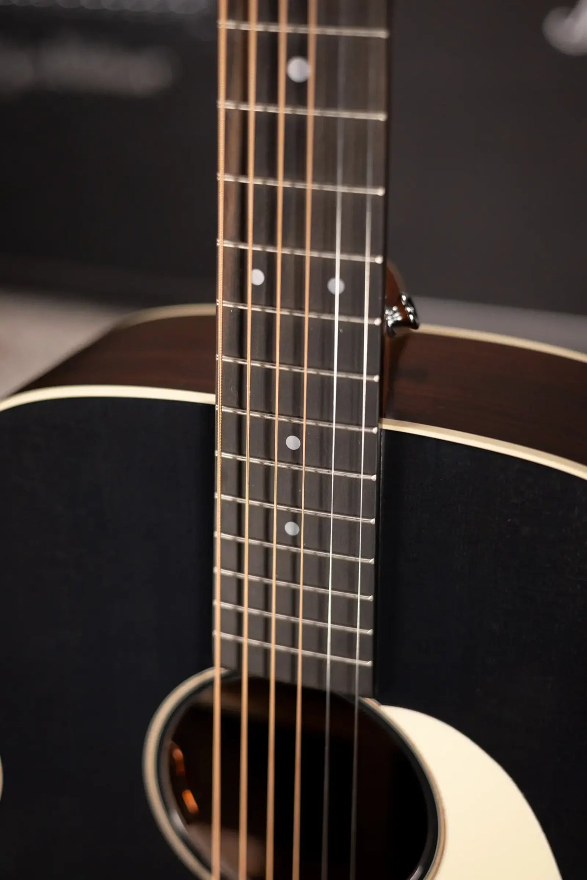 Martin J-16E Acoustic/Electric Guitar - Black Smoke with Gig Bag