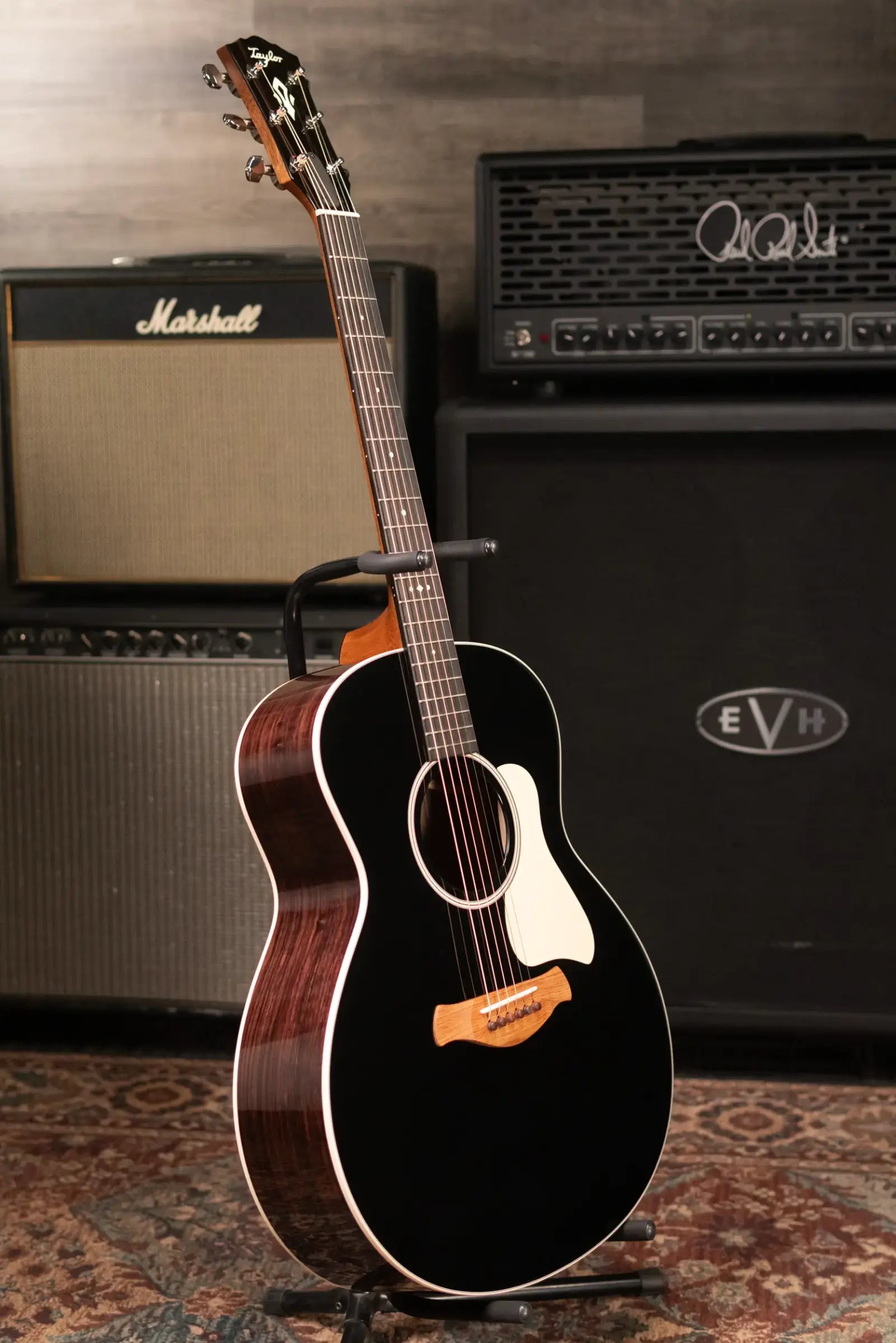 Taylor Gold Label 714e Super Auditorium Acoustic/Electric Guitar - Blacktop with Hardshell Case