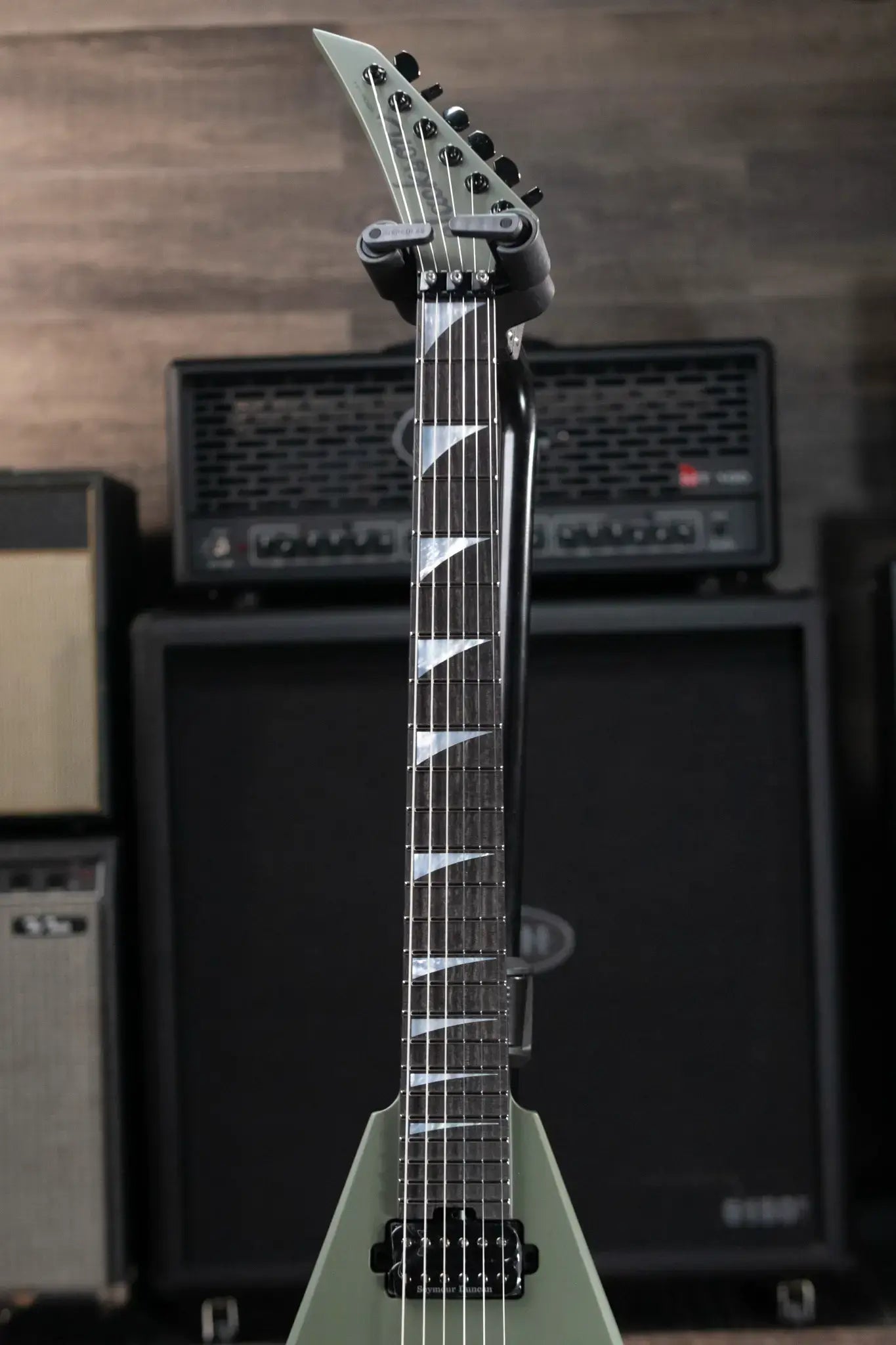 Jackson American Series Rhoads RR24 Electric Guitar - Matte Army Drab with Core Case