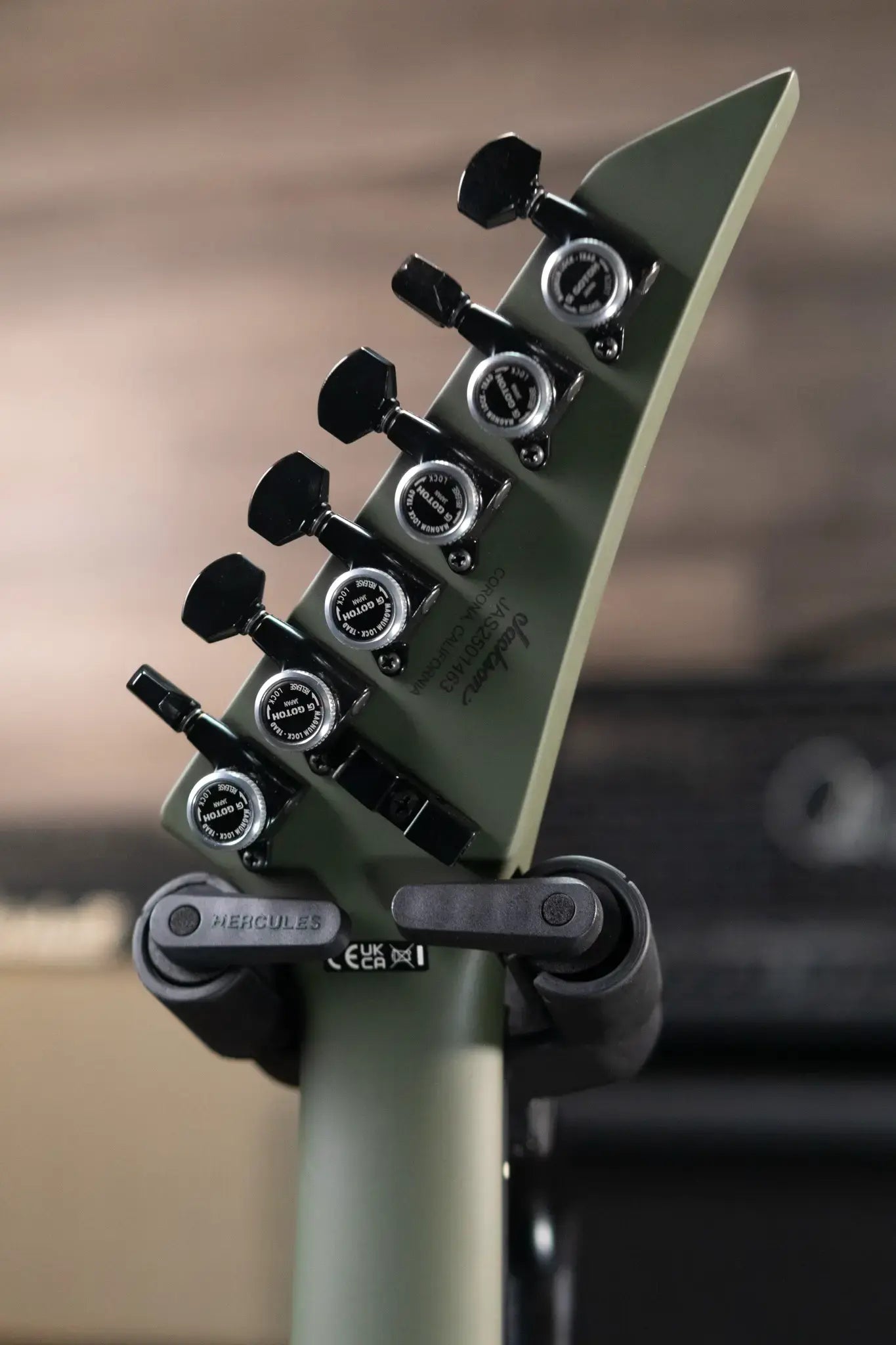 Jackson American Series Rhoads RR24 Electric Guitar - Matte Army Drab with Core Case