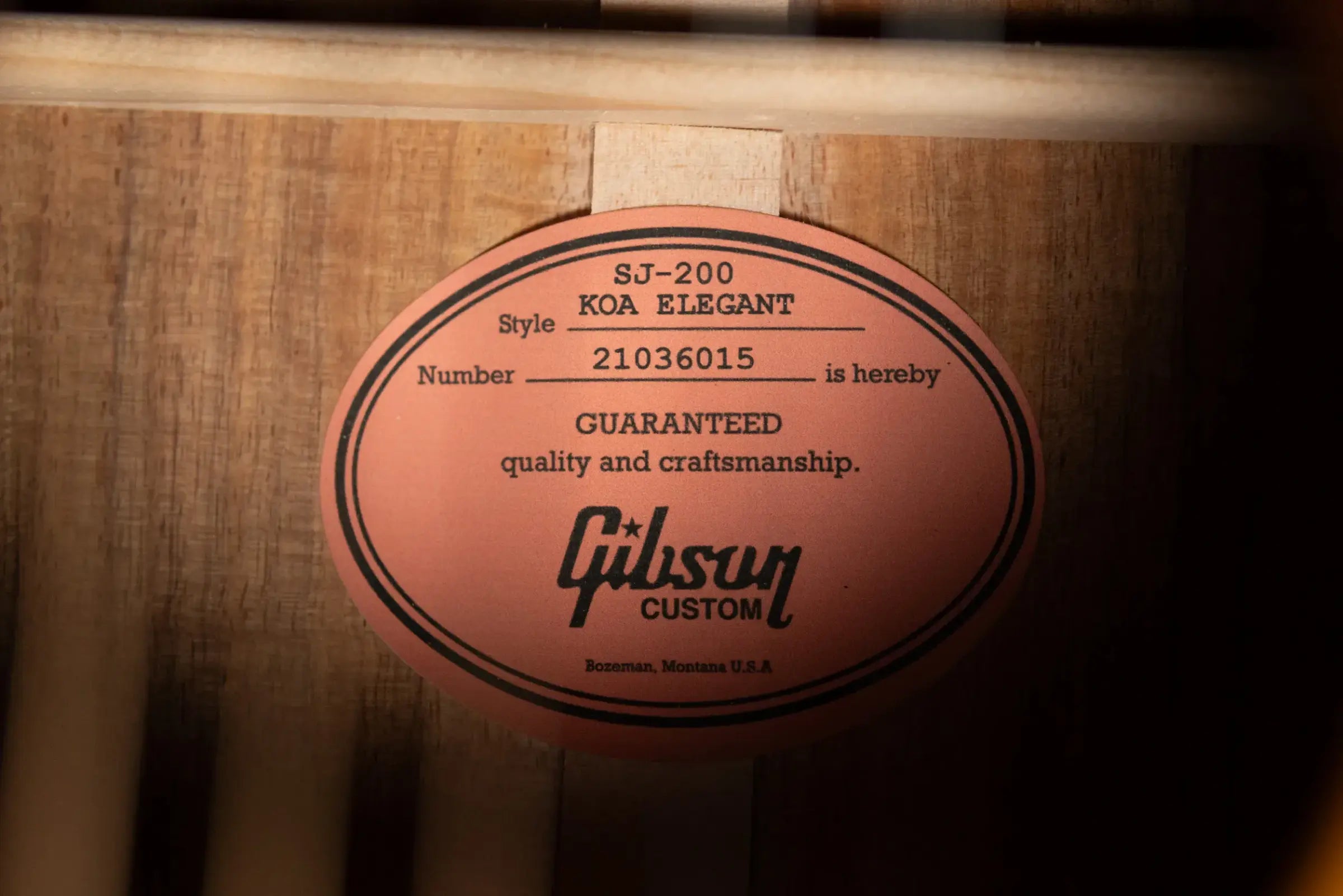 Gibson SJ-200 Elegant Koa Acoustic/Electric Guitar - Honey Burst with Hardshell Case