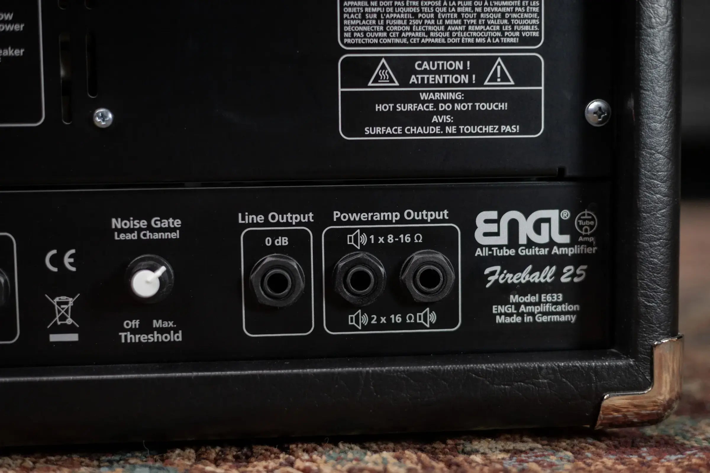 ENGL Fireball 25 E633 2-Channel 25 Watt Guitar Tube Amp Head - Black - Used