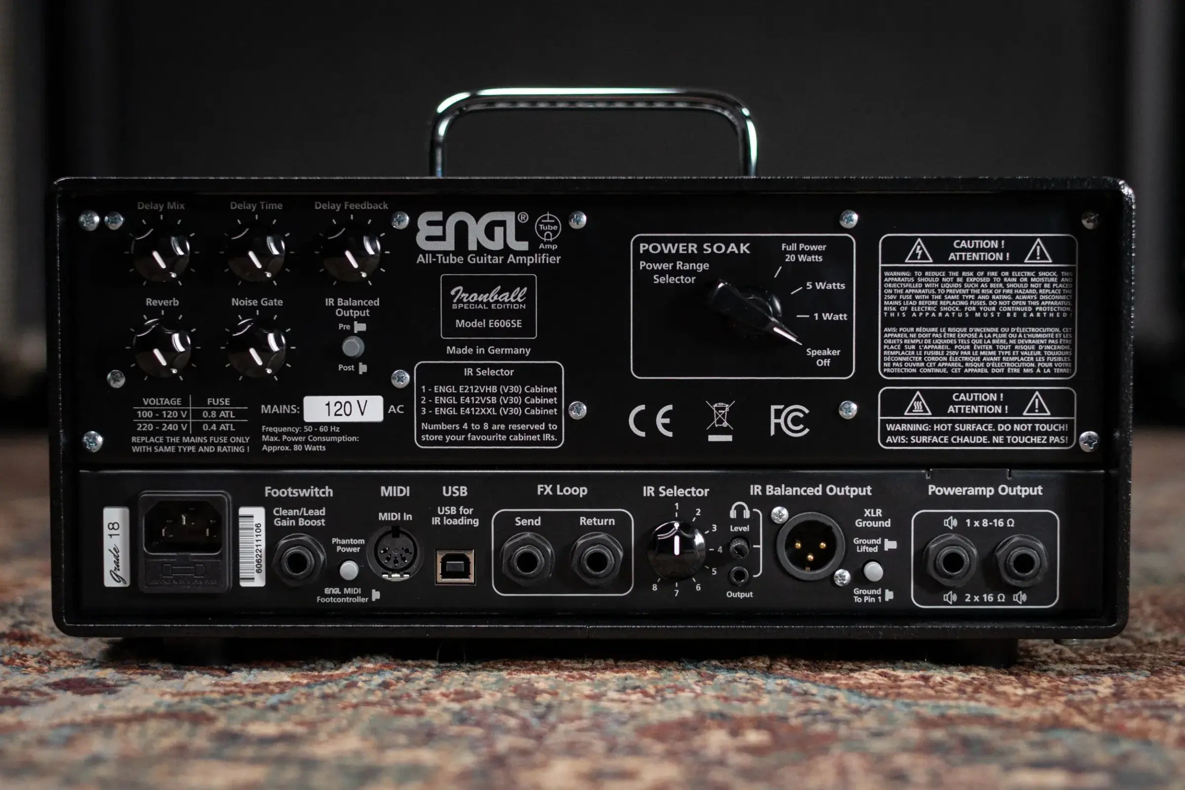 ENGL Ironball Special Edition E606SE 20 Watt Amp Head with Custom Z-9 Footswitch - Used