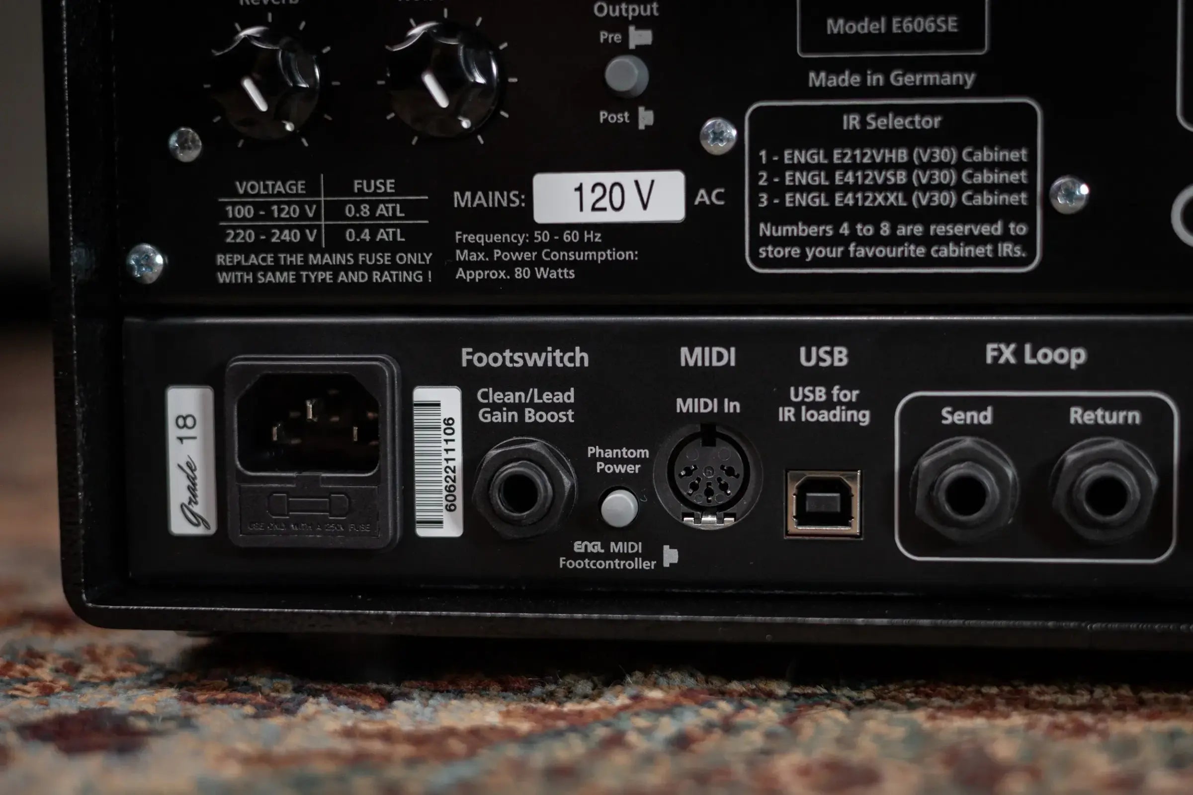 ENGL Ironball Special Edition E606SE 20 Watt Amp Head with Custom Z-9 Footswitch - Used
