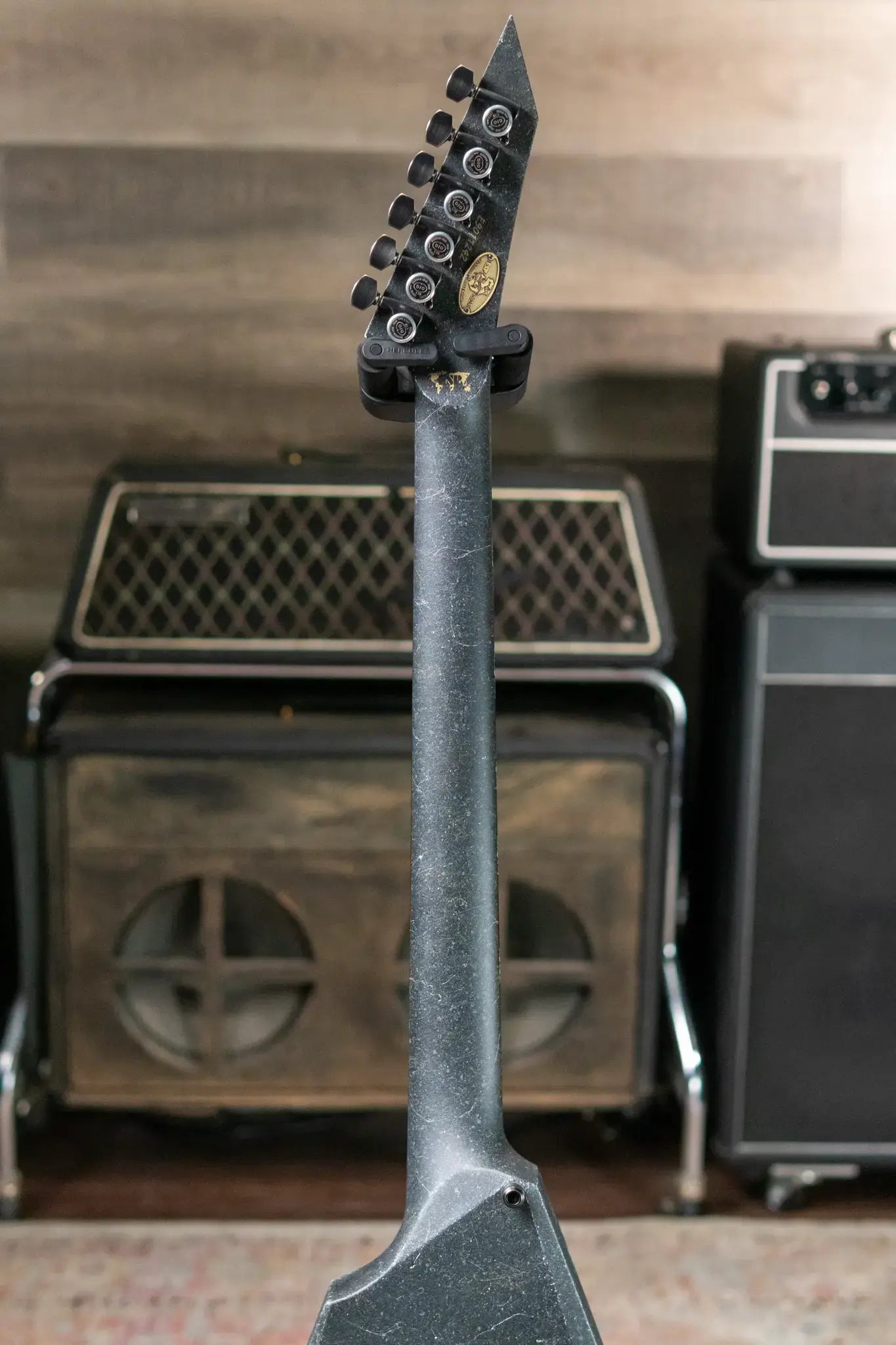 ESP 2025 NAMM Exhibition Custom Shop Arrow Electric Guitar - Basalt Stone Effect with Hardshell Case